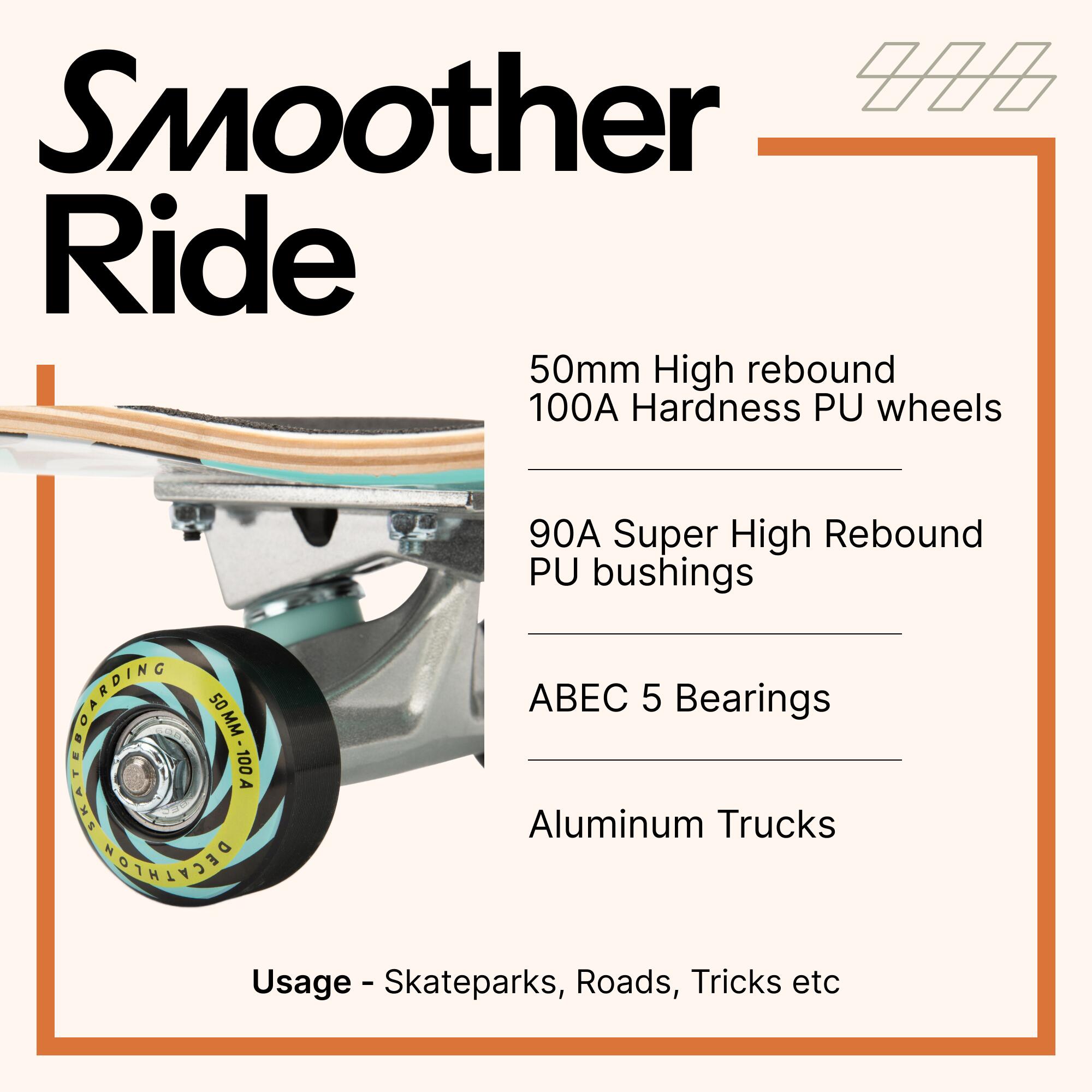 Kids' Skateboard 8-12 Years CP100 Mid Size 7.6" - Cosmic