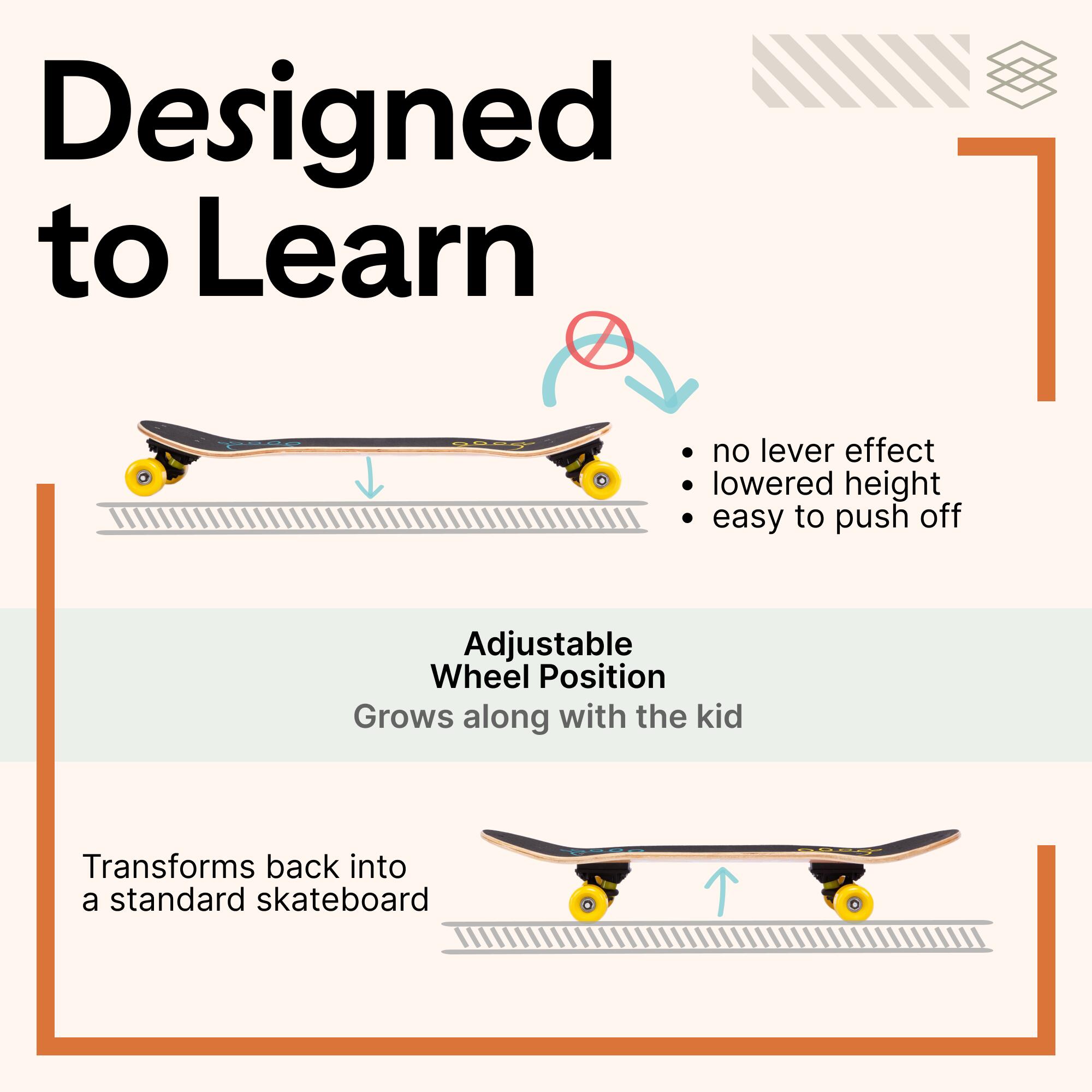 Kids' 4-7 Years Skateboard Play 120 - Zodiac Niu