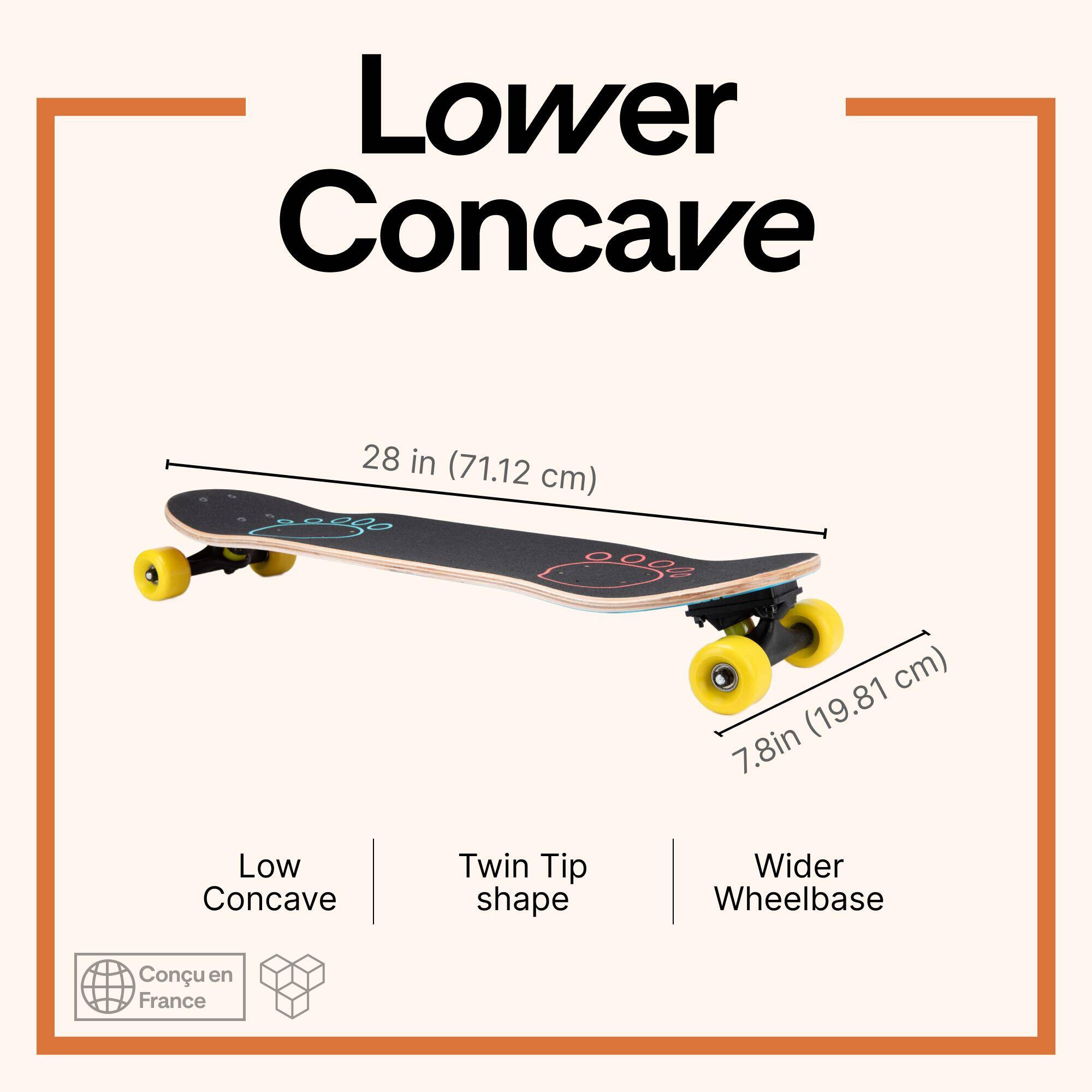 Kids' 4 to 7 Years Skateboard Play 120 Medusa -  3