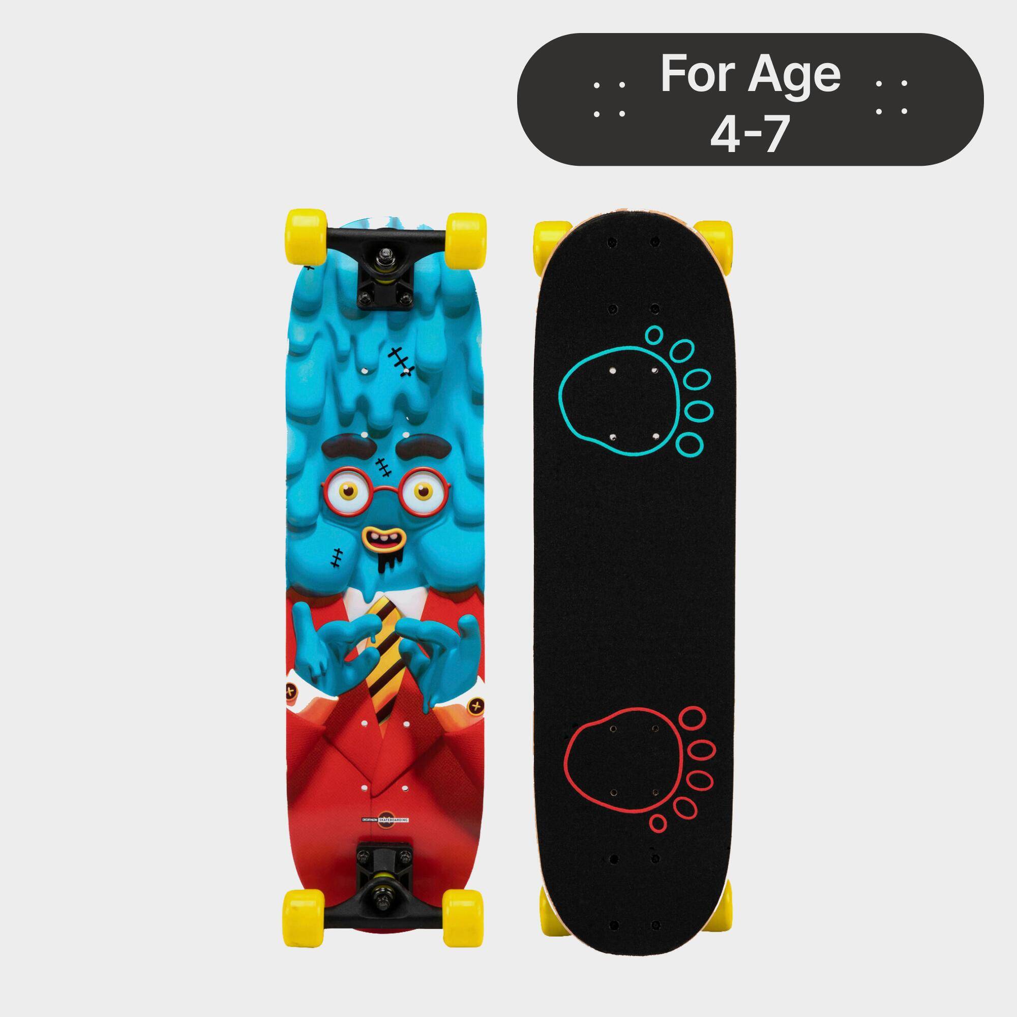 Kids' 4 to 7 Years Skateboard Play 120 Medusa -  1