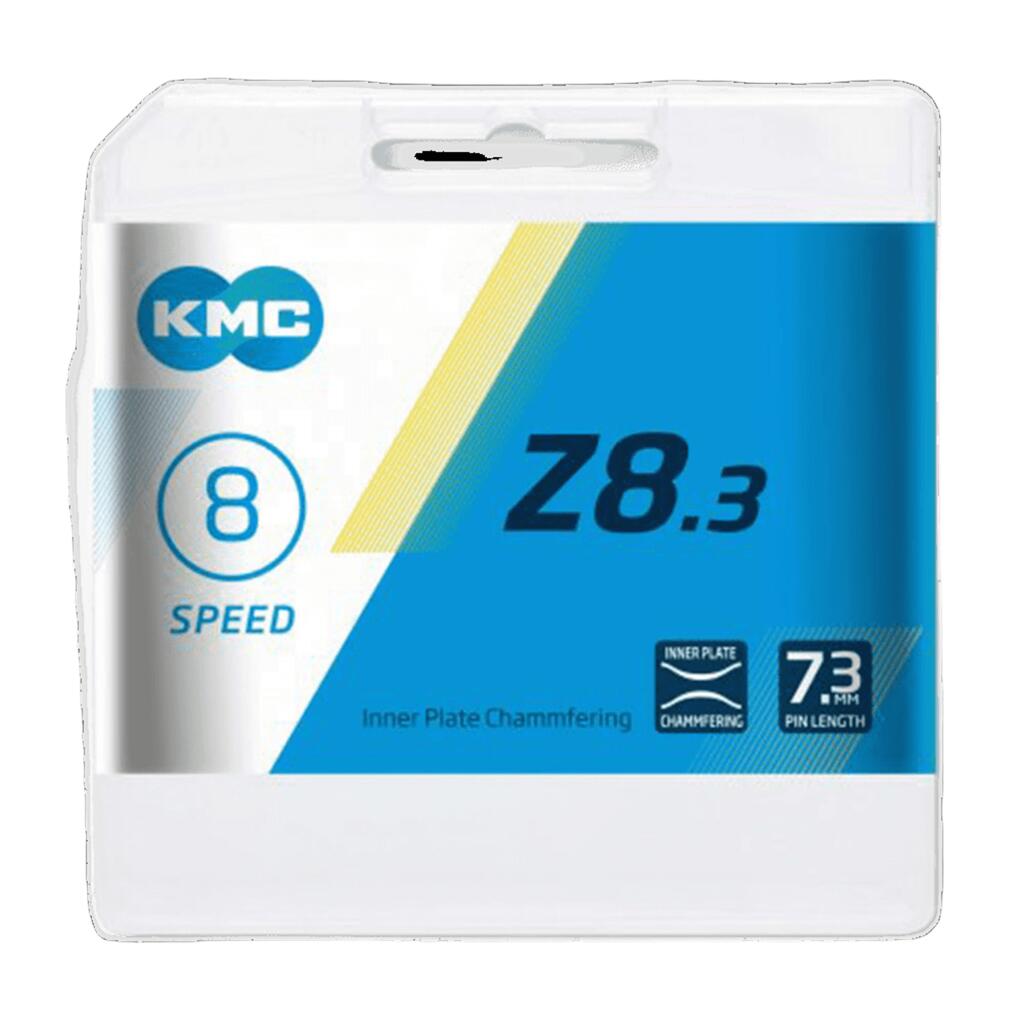 CADENA 8 VELOCIDADES KMC Z8.3 EPT 112 ESLABONES + ESLABÓN RÁPIDO CL573R EPT