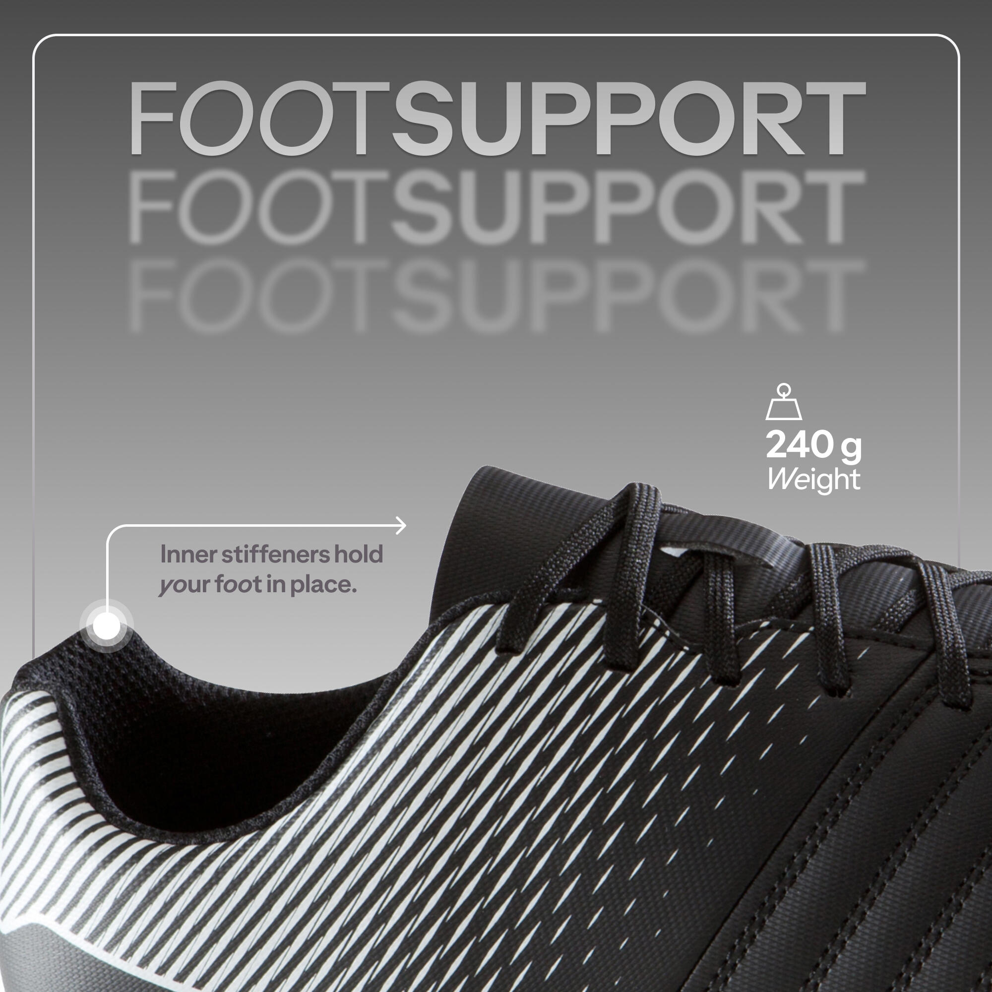 Damen/Herren Fußball Nockenschuhe AG/FG - Agility 100 schwarz 9/10