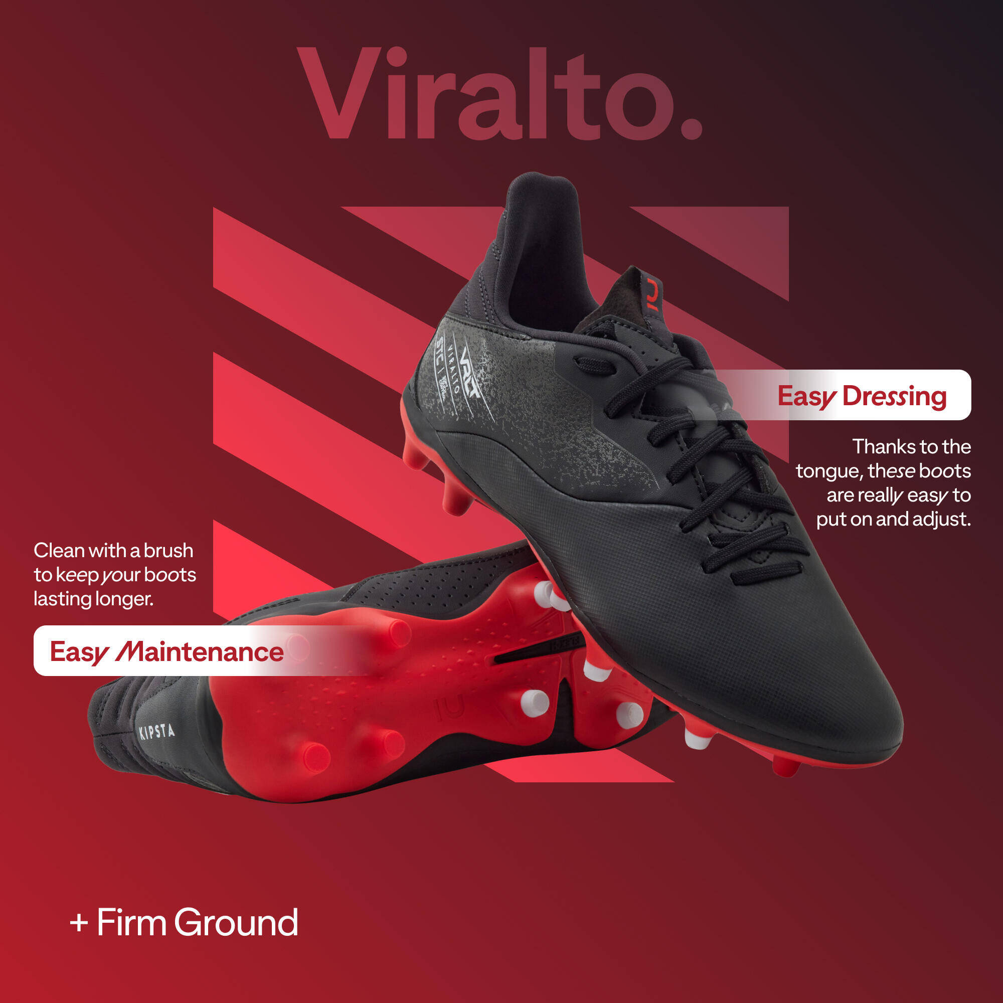 Football Boots Viralto I FG - Black/Red -  5