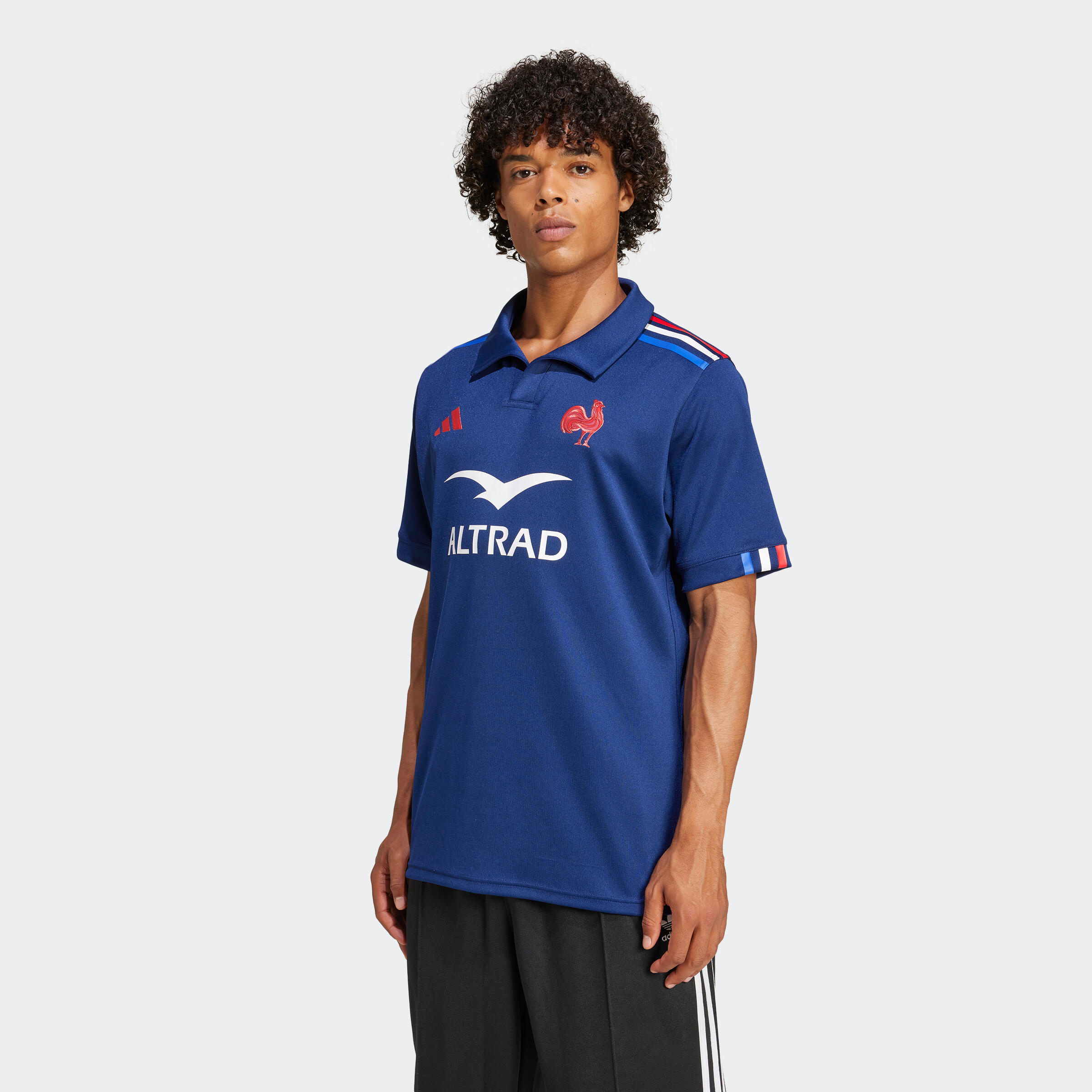 Maglia rugby adulto ADIDAS replica Francia blu ADIDAS Decathlon