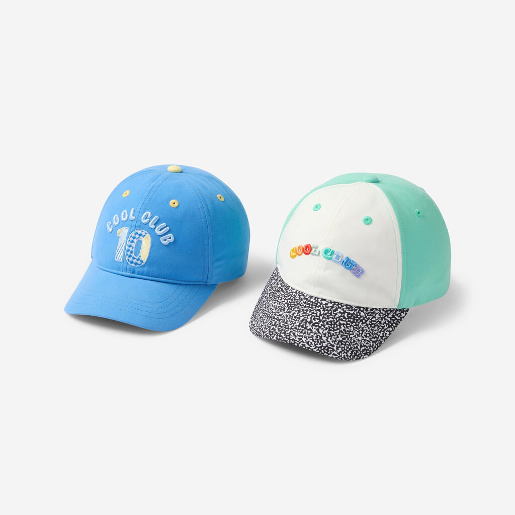 Baby's Unisex Multisport Adjustable Cap - Blue/Yellow 