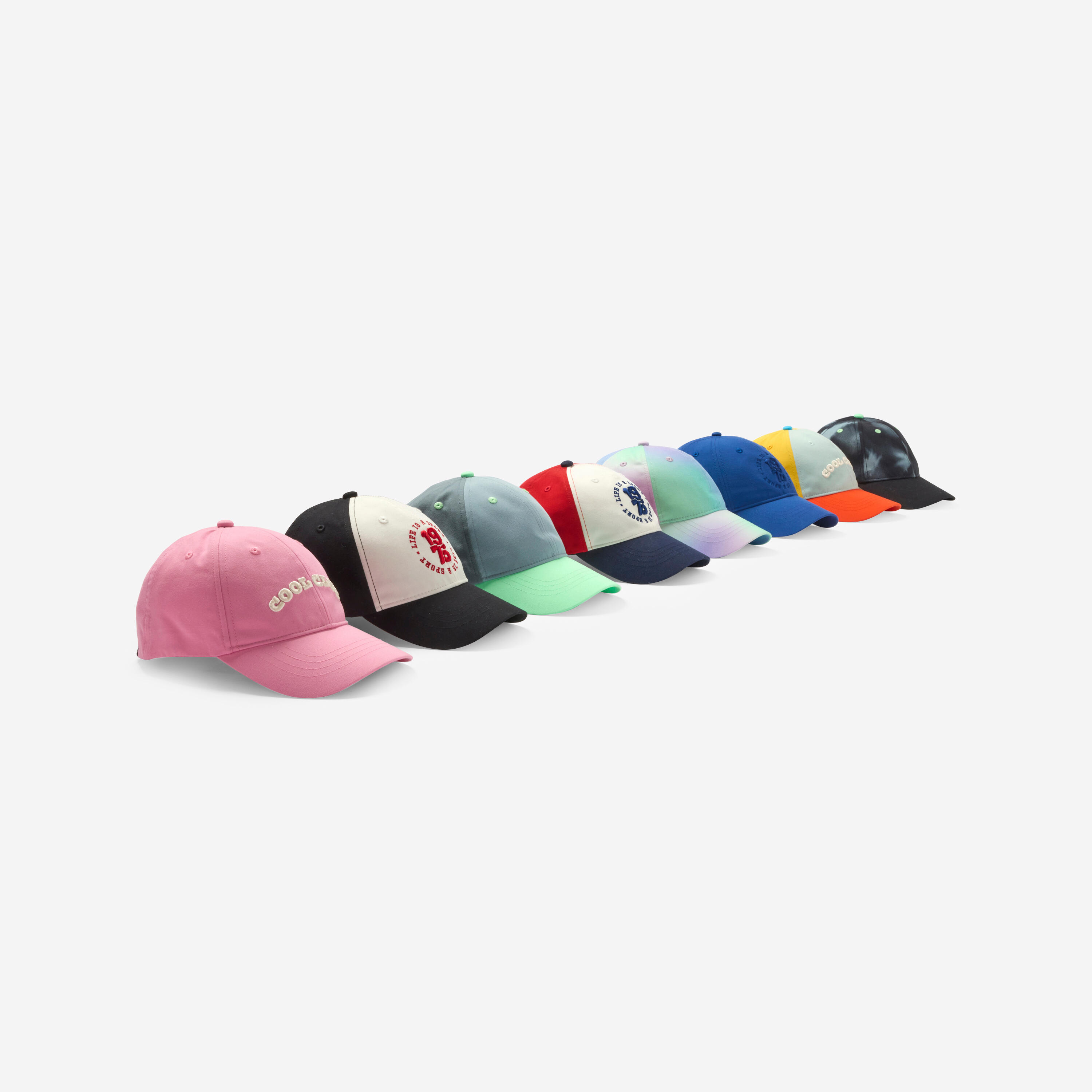 Kids’ Cap - W 500 - Magnolia, Tomato red, Steel blue - Decathlon ...