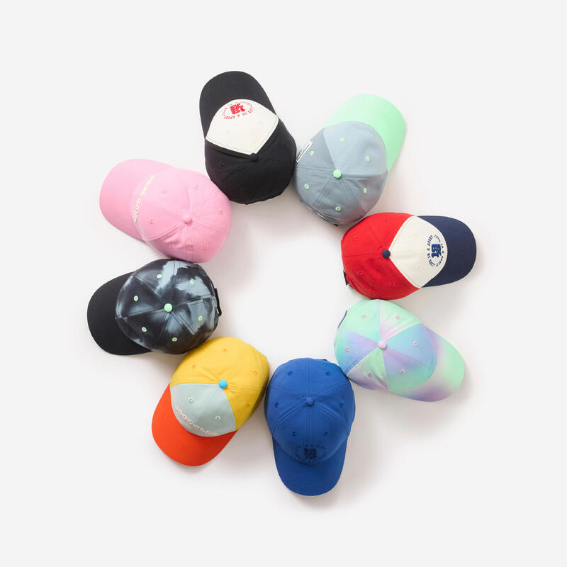 Casquette enfant respirante réglable mixte, bleu blanc rouge