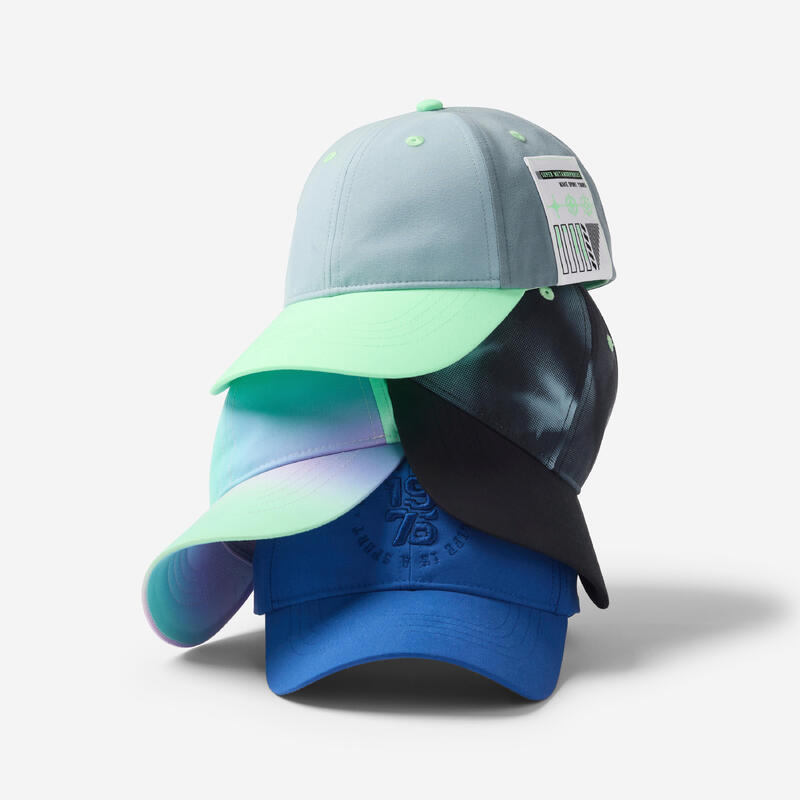 Casquette enfant respirante réglable mixte, bleu