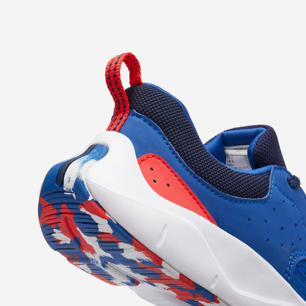 Chaussures multisport lacets légères enfant mixte, Playful Fast Bleu et rouge