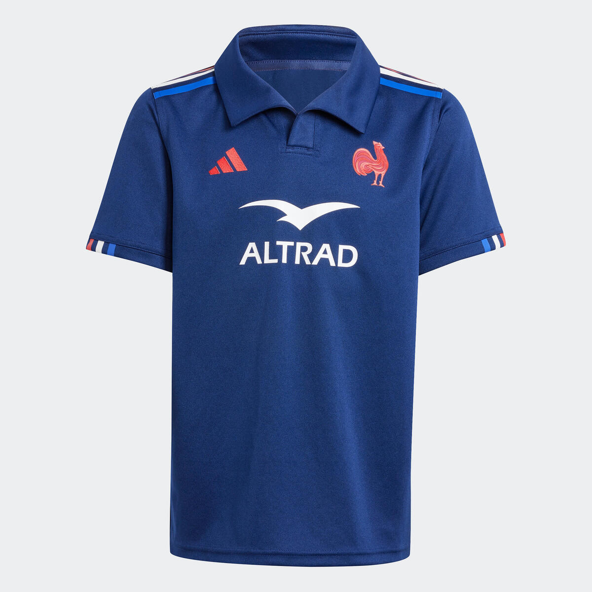 Maillot de rugby xv de france enfant, réplica ffr 2024/2025 bleu