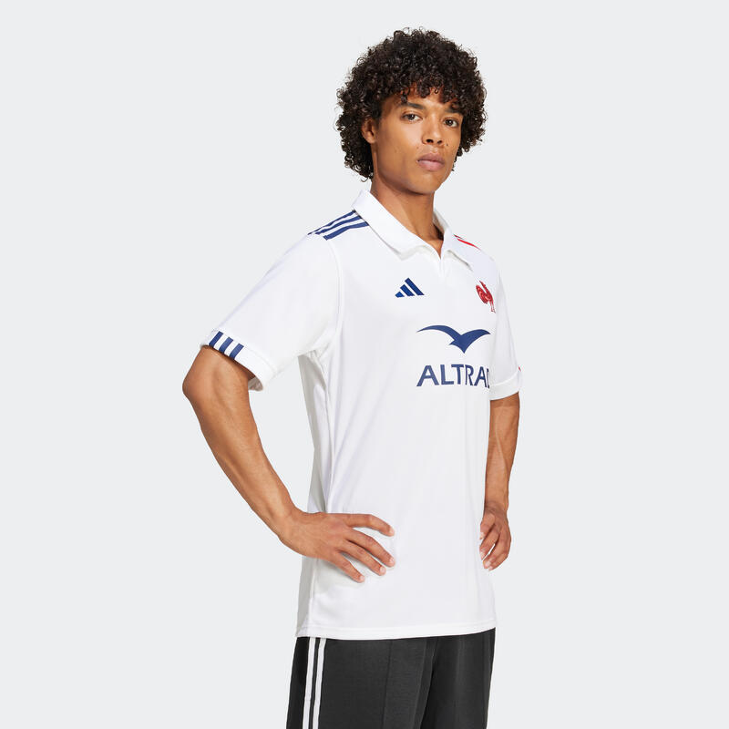 Maillot de rugby XV de France, réplica Equipe de France 2024/25 blanc