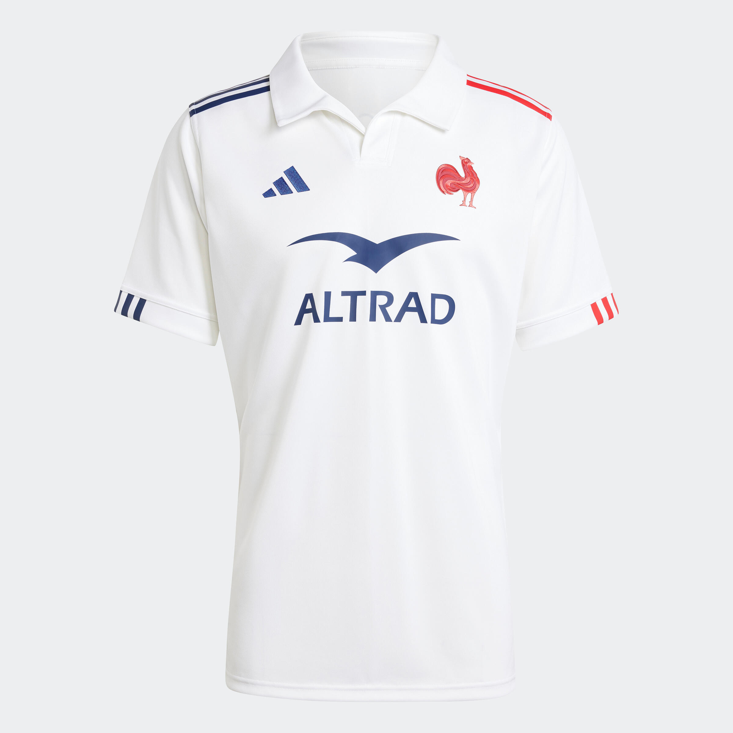 Camiseta de rugby XV de Francia, réplica de la selección francesa 2024/25 blanco 3/7