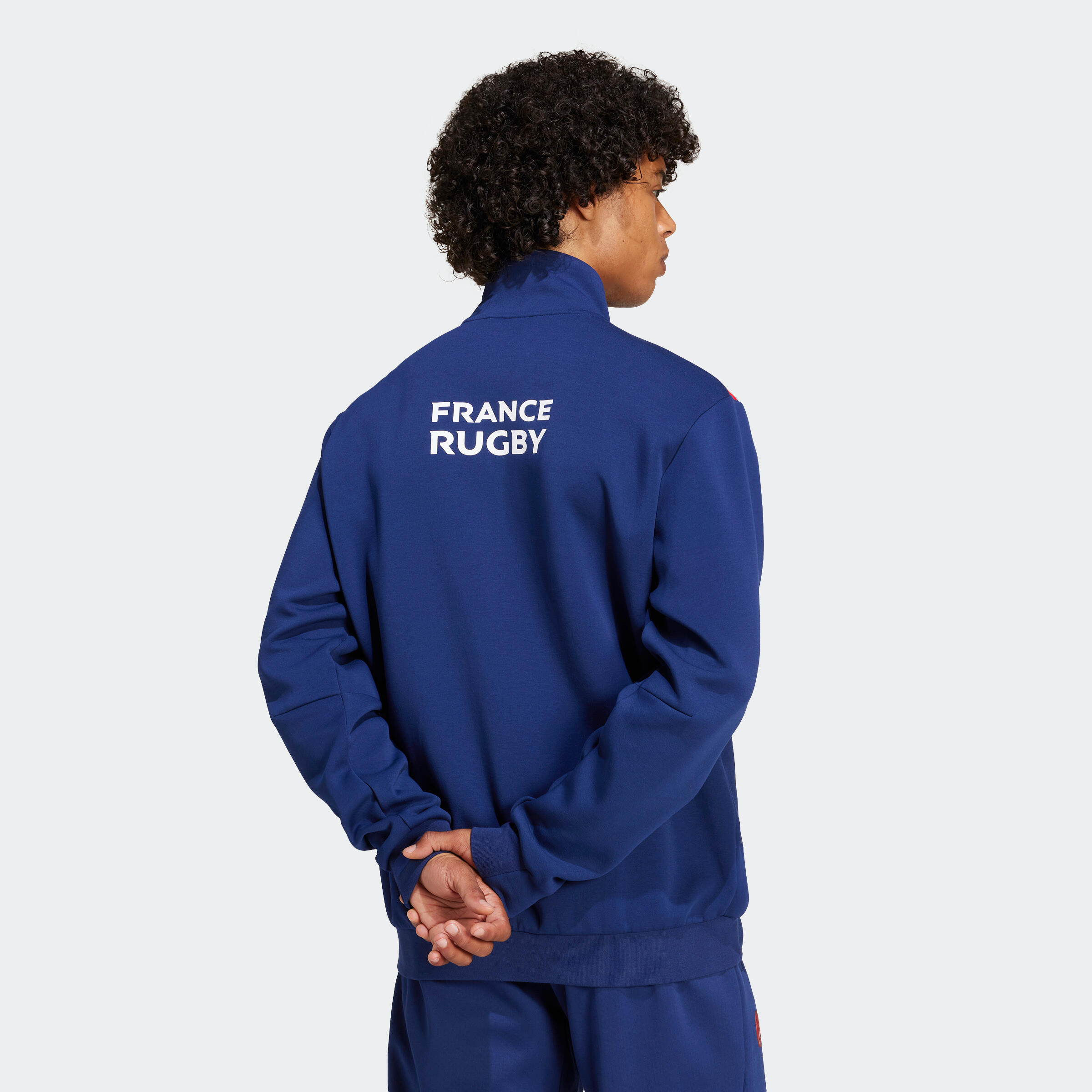 Veste de rugby XV de France adulte, veste supporter ffr bleu 2/6