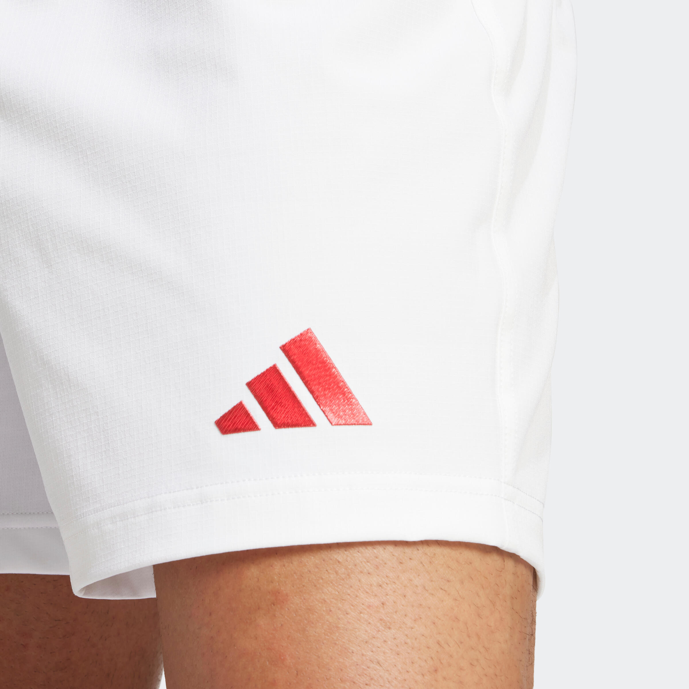 Short de rugby xv de france adulte, short ffr blanc 5/5
