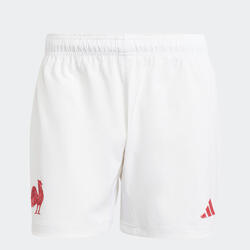 Short de Rugby XV de france adulte, short FFR blanc