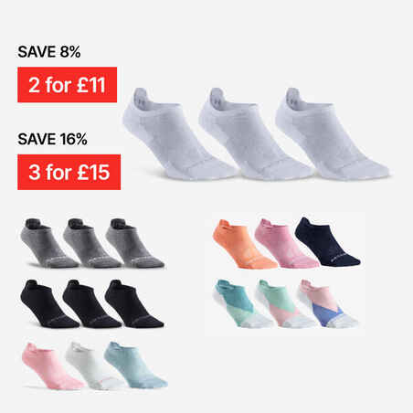 RS 160 Low Sports Socks Tri-Pack - Black