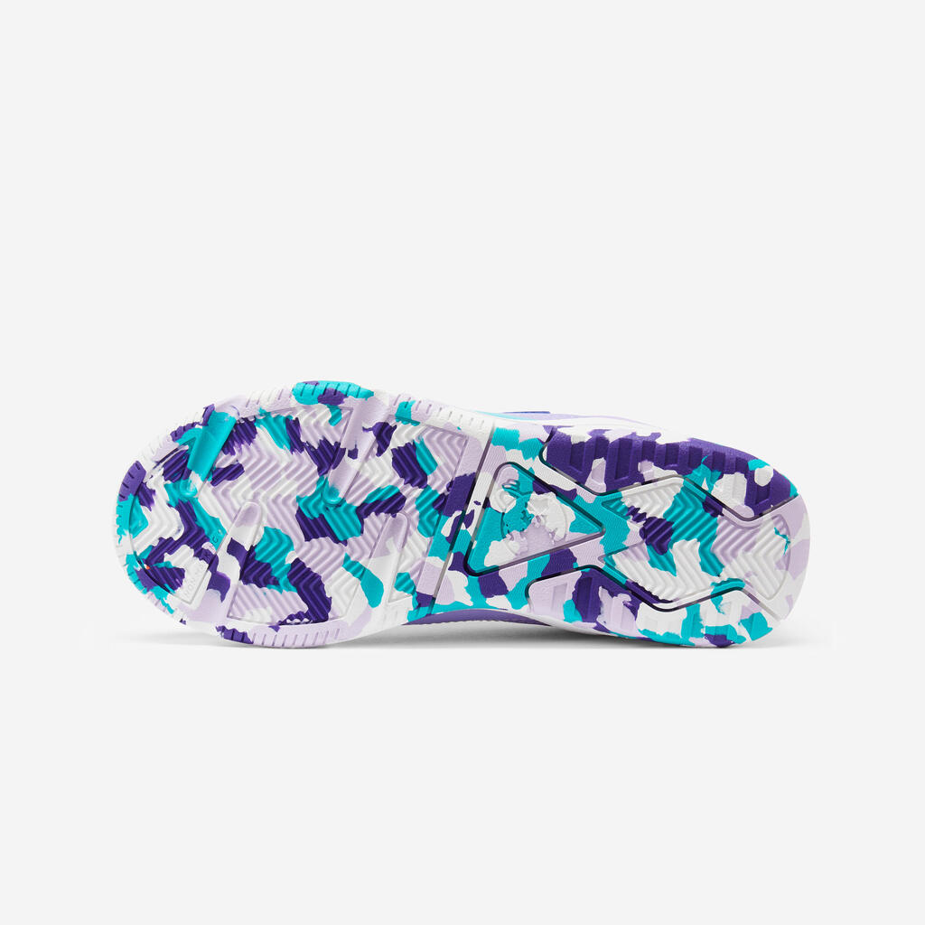 Chaussures multisport résistantes enfant mixte, Playventure yard Violet et vert