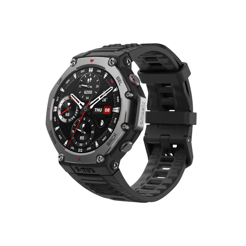 Montre connectée sport GPS écran AMOLED, T-Rex 3 noir