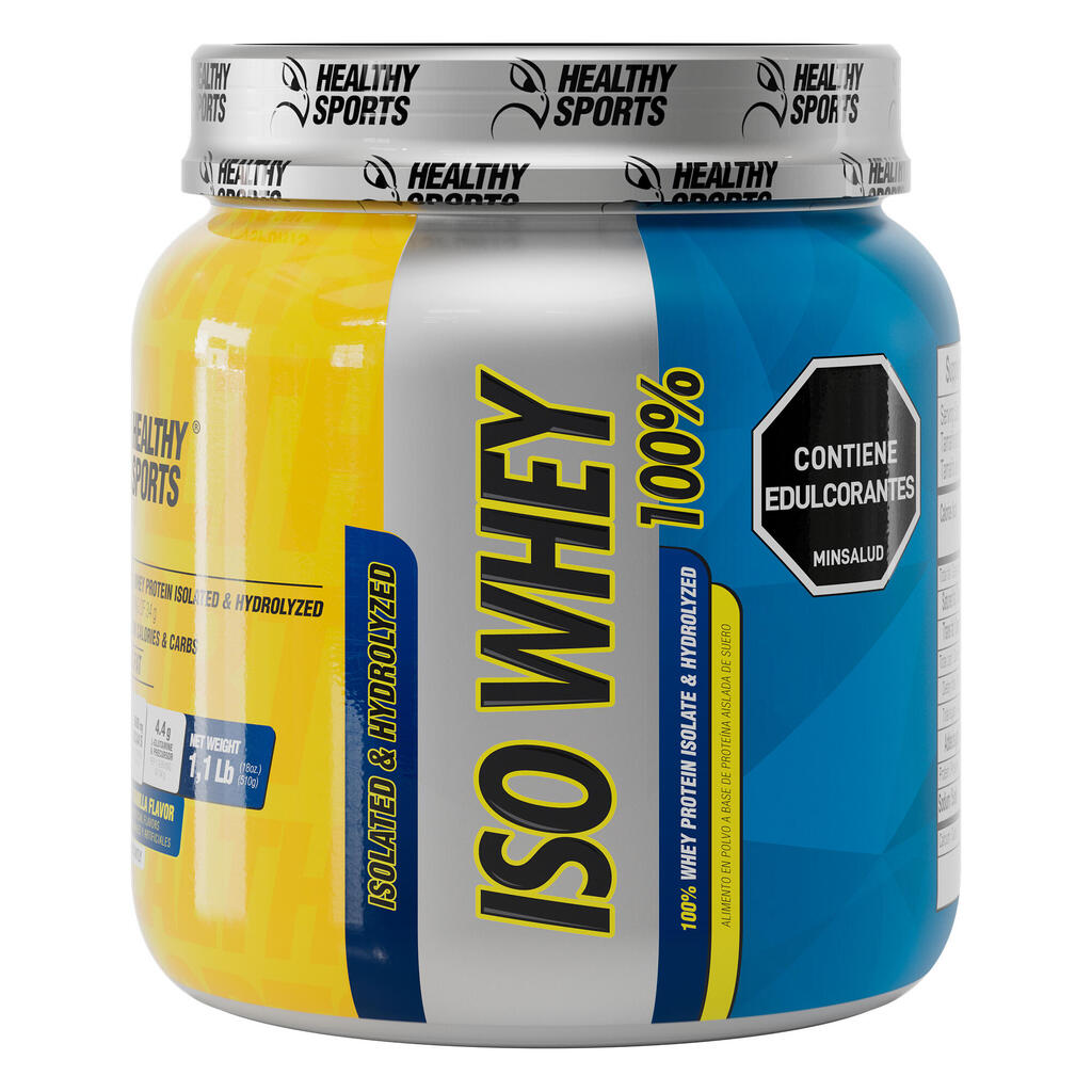 Alimento a base de proteína aíslada de 510gr con 28gr de proteína Healthy Sports