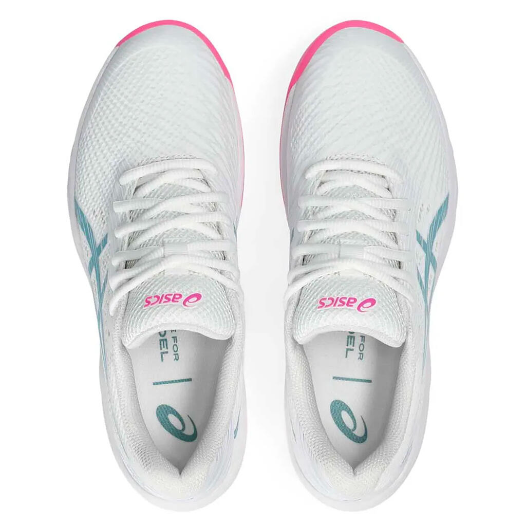 Women's Padel Shoes Gel Game 9 - White/Pink/Blue