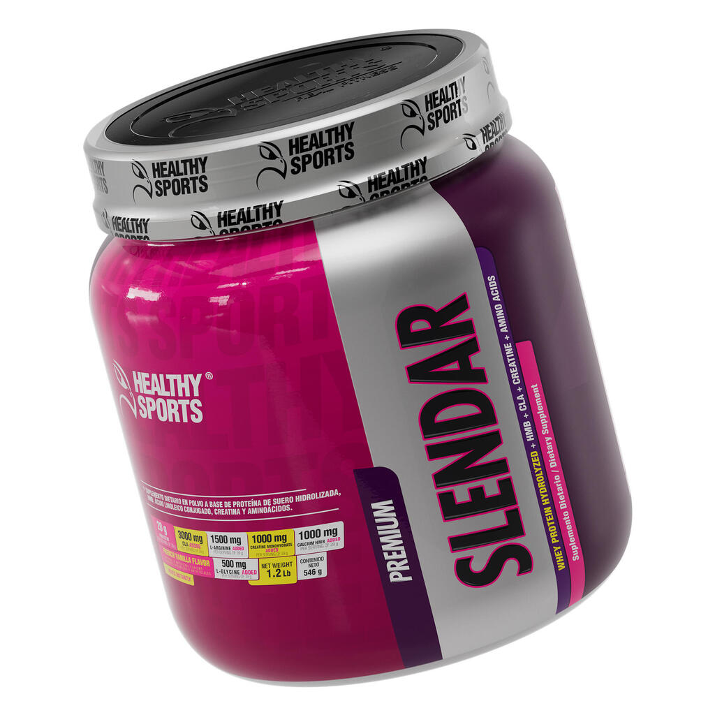 Alimento a base de proteína de 546gr con 28gr de proteína Slendar Healthy Sports
