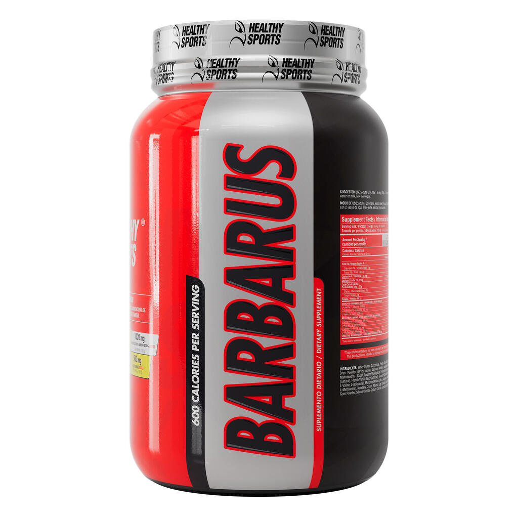 Alimento en polvo a base de proteína de 910g Barbarus Healthy Sports