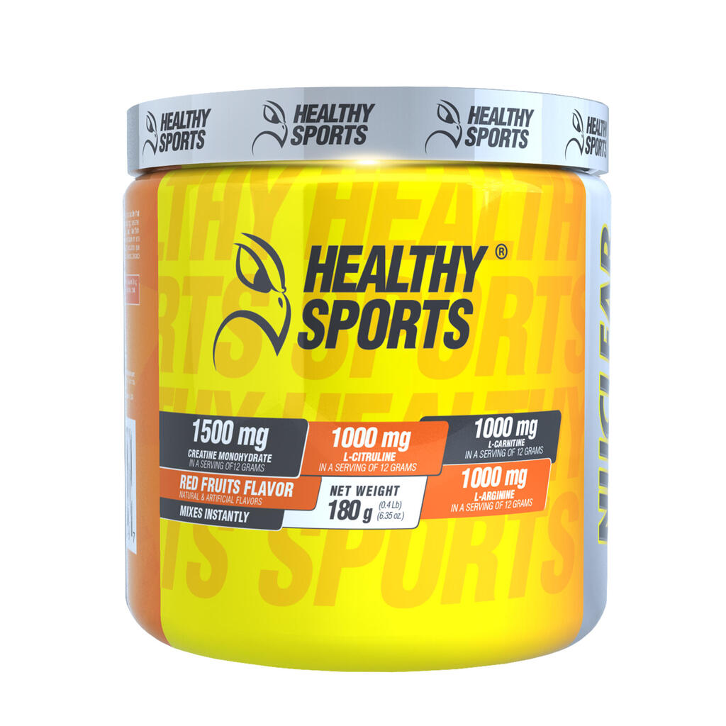 Suplemento enérgico pre-entreno de 180gr Nuclear Healthy Sports