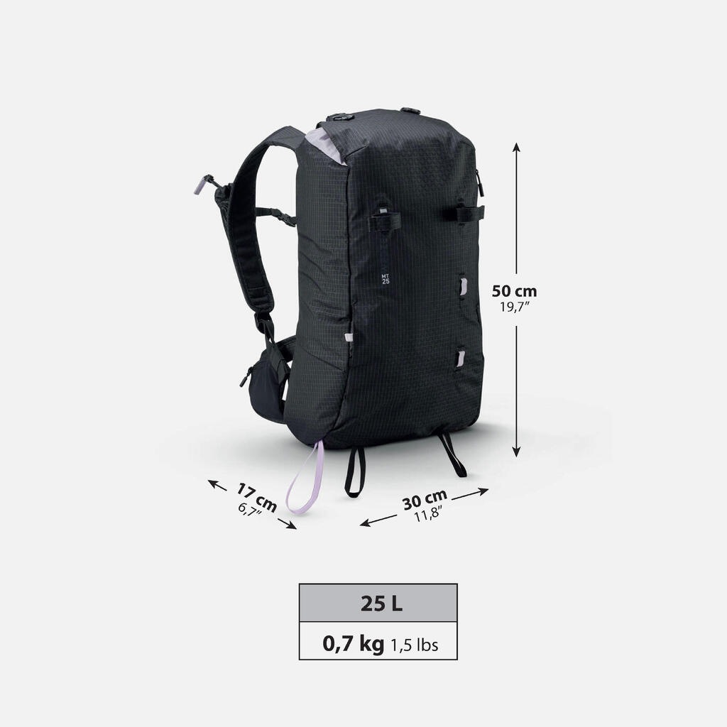 Splitborda/distanču slēpošanas soma “MTouring”, 25 l, melna