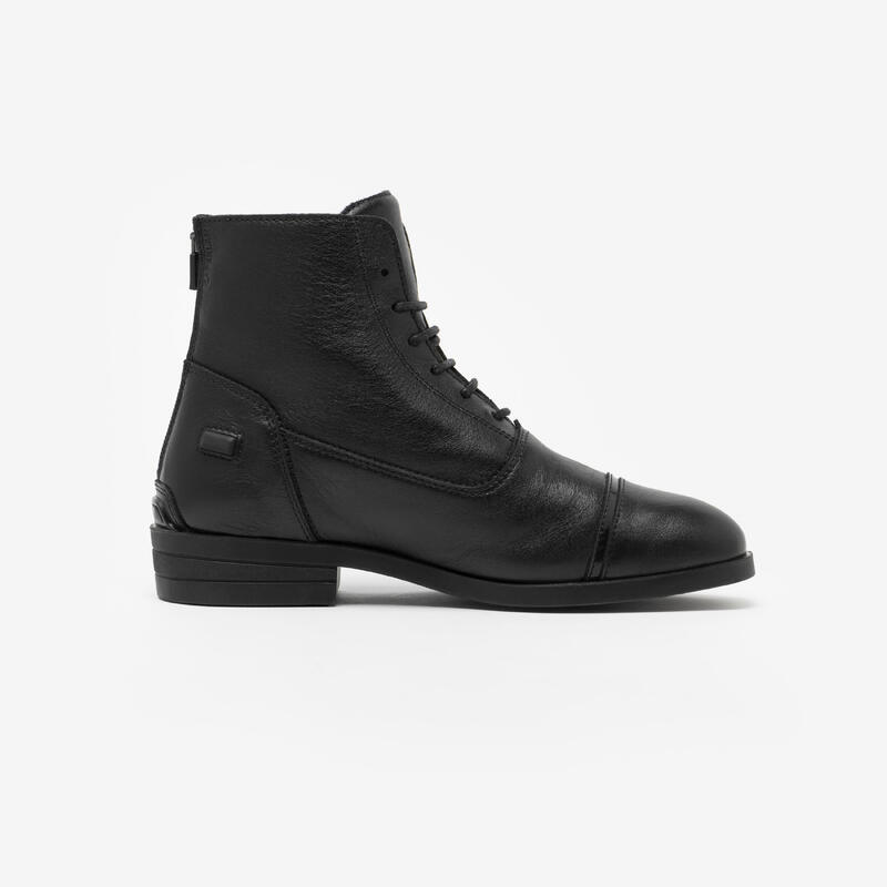 Boots équitation lacets cuir - 900 noires