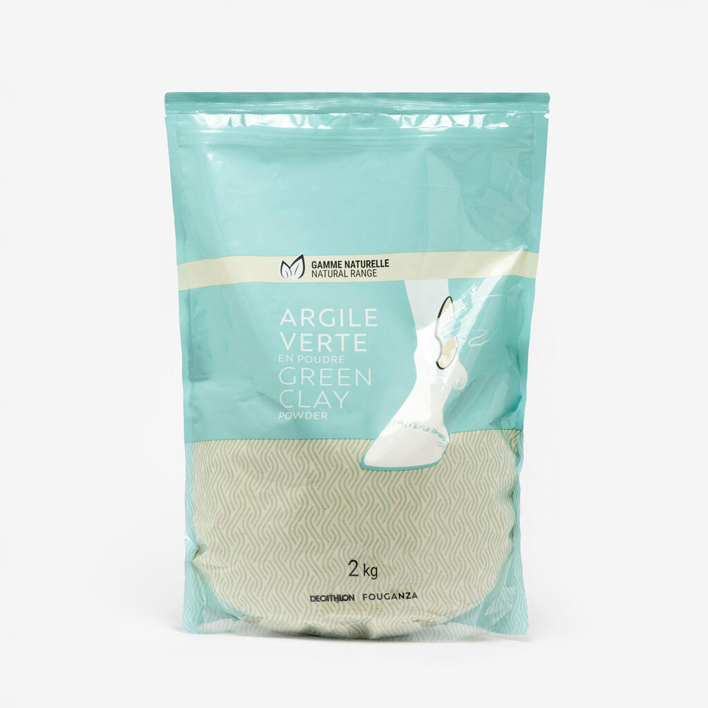 Zelena glina v prahu za konje in ponije (2 kg)