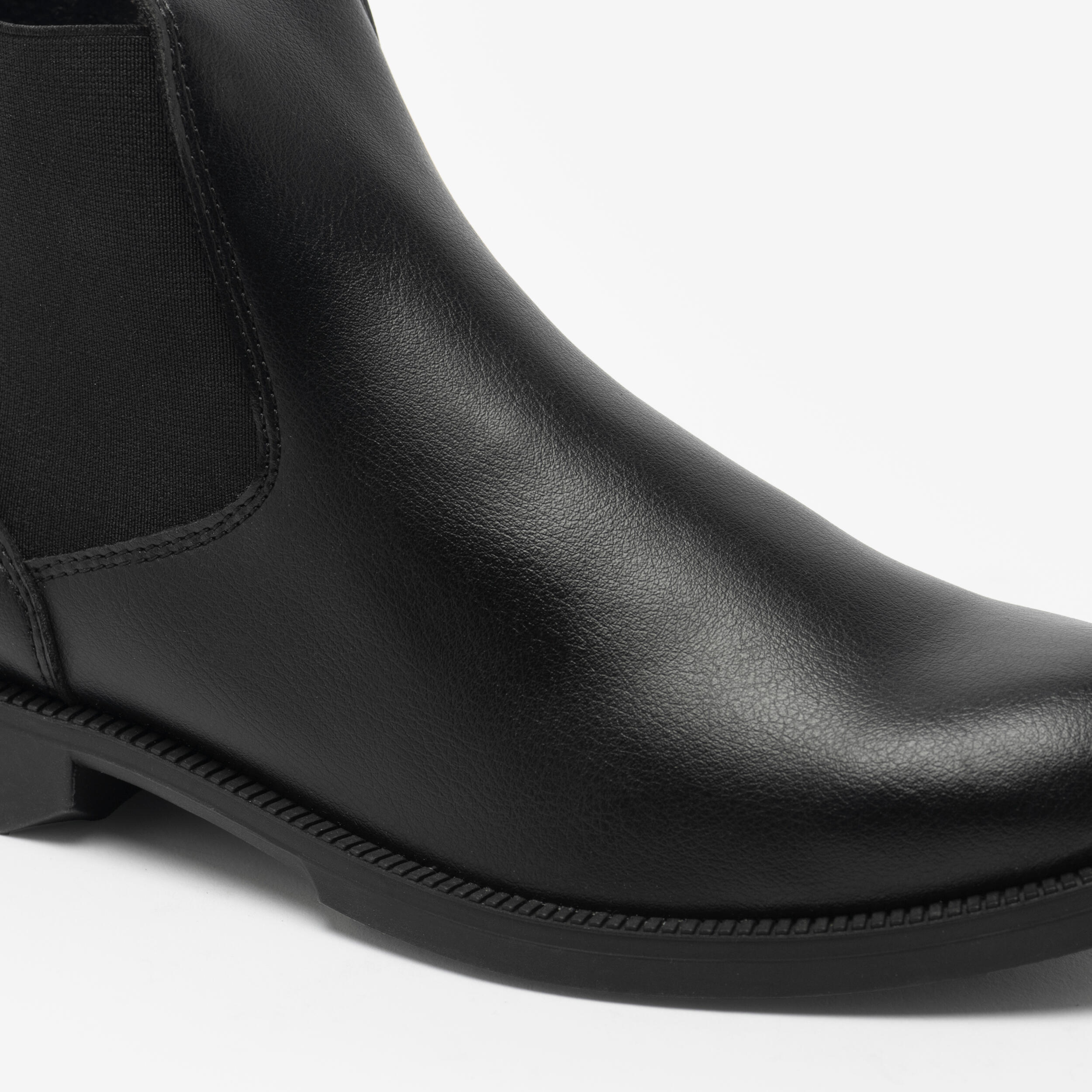 Reitstiefeletten 500 Damen/Herren schwarz 3/5