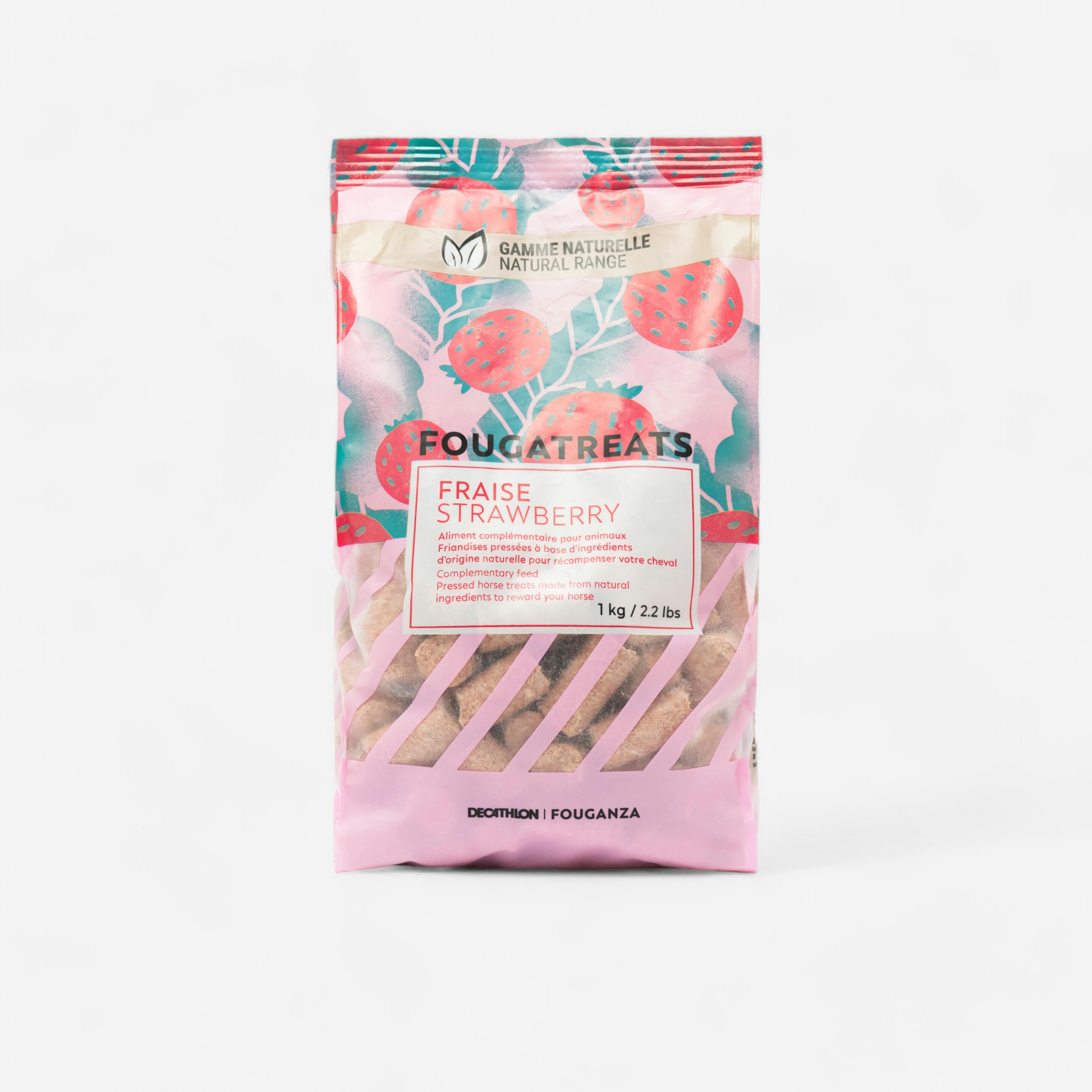 Friandises équitation cheval et poney - fougatreat naturelle 1 kg fraise - Fouganza