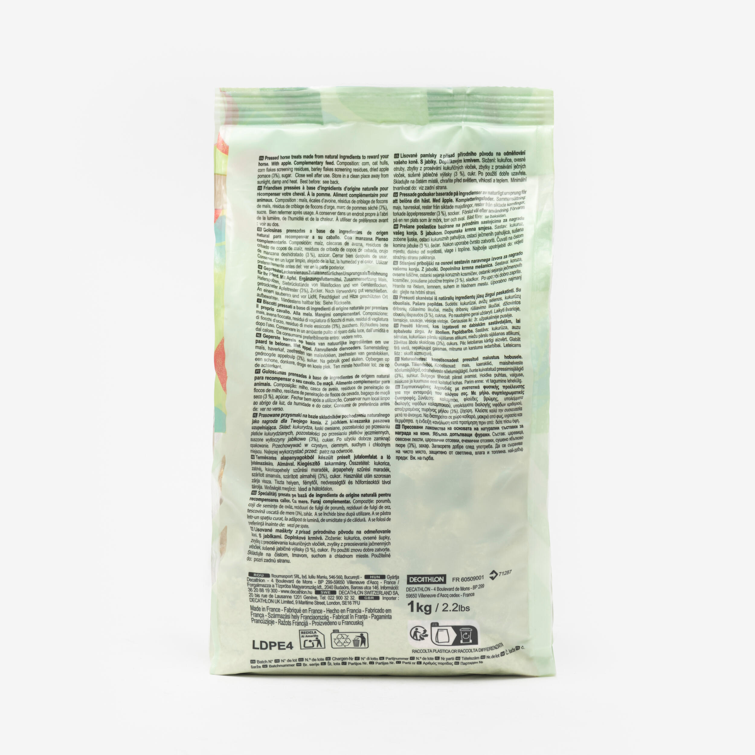 FOUGANZA Prírodné maškrty Fougatreats pre kone a poníky – jablko 1 kg 1kg · záber 3