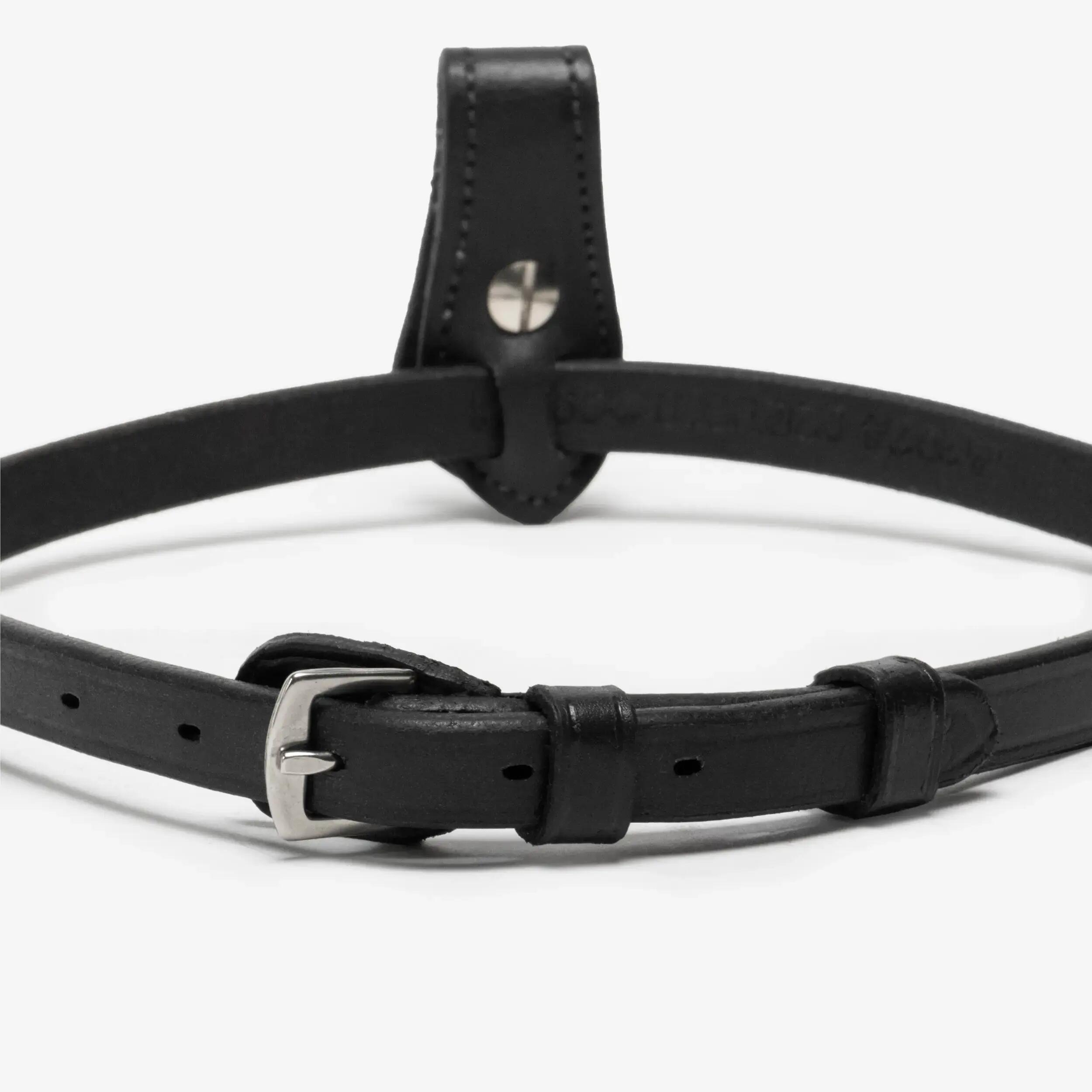 Horse Riding Noseband - Black -  4