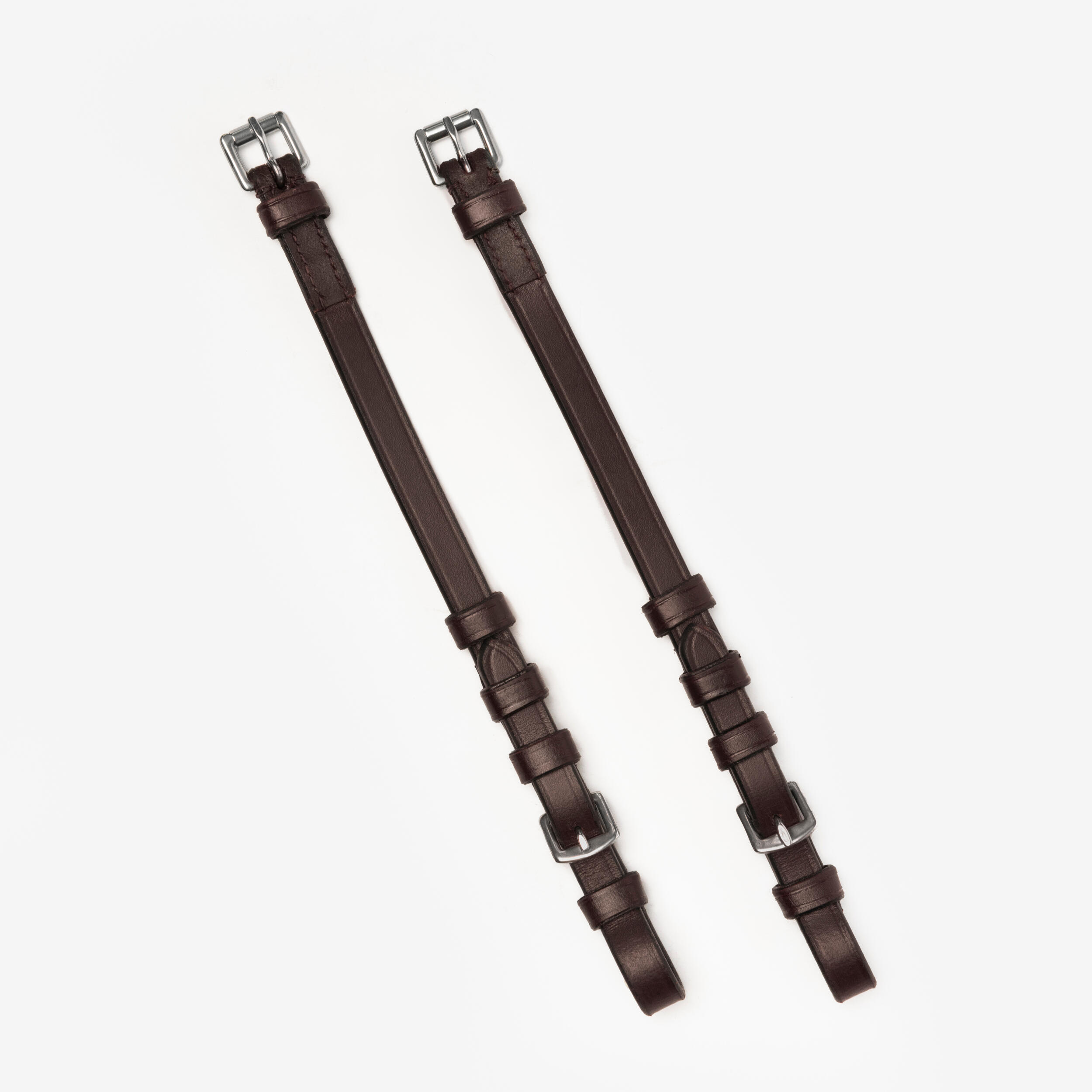 FOUGANZA Backenstücke Trense 580 oder 900 Pferd/Pony 2er-Set braun