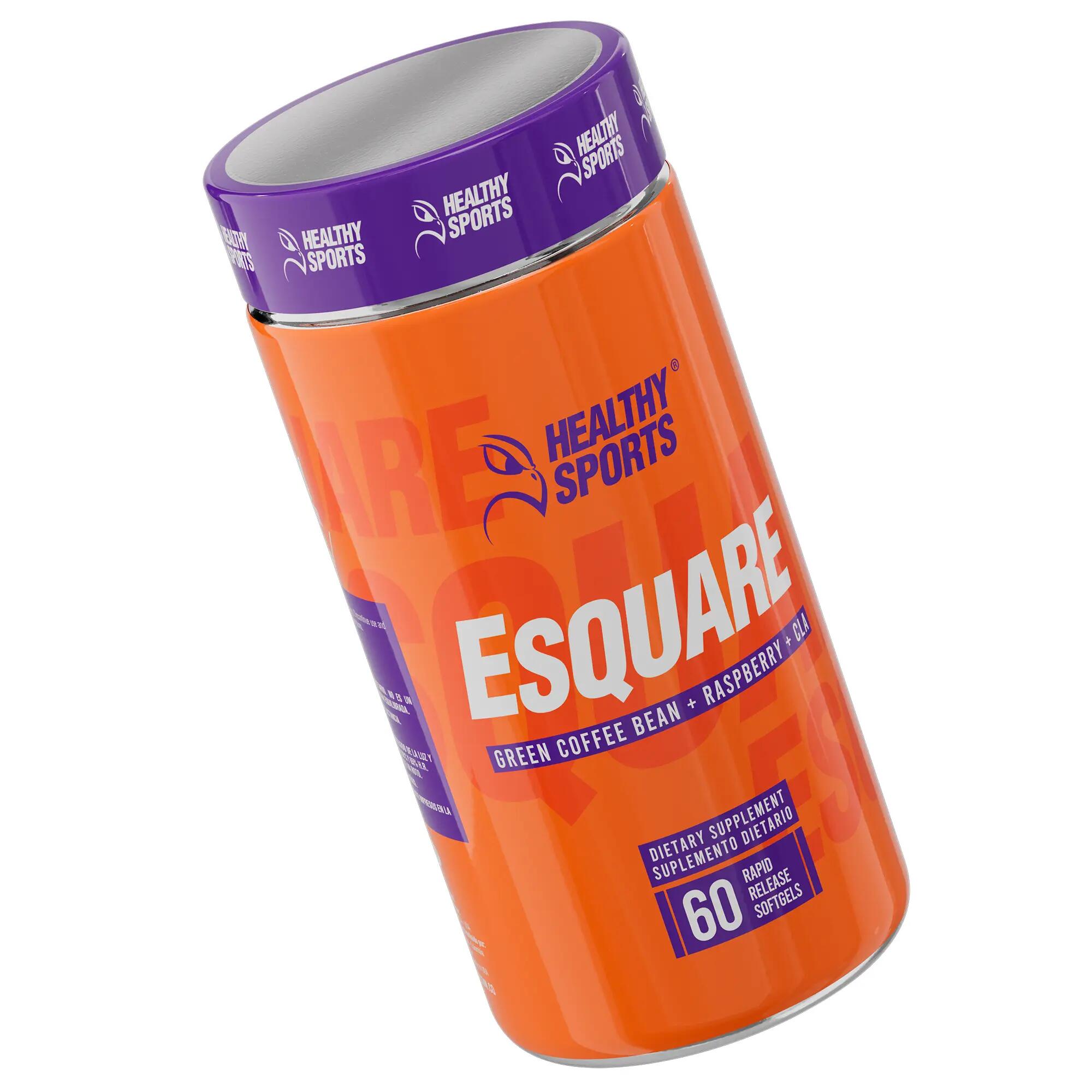 Suplemento dietético de 60 cápsulas Esquare Healthy Sports 2/5