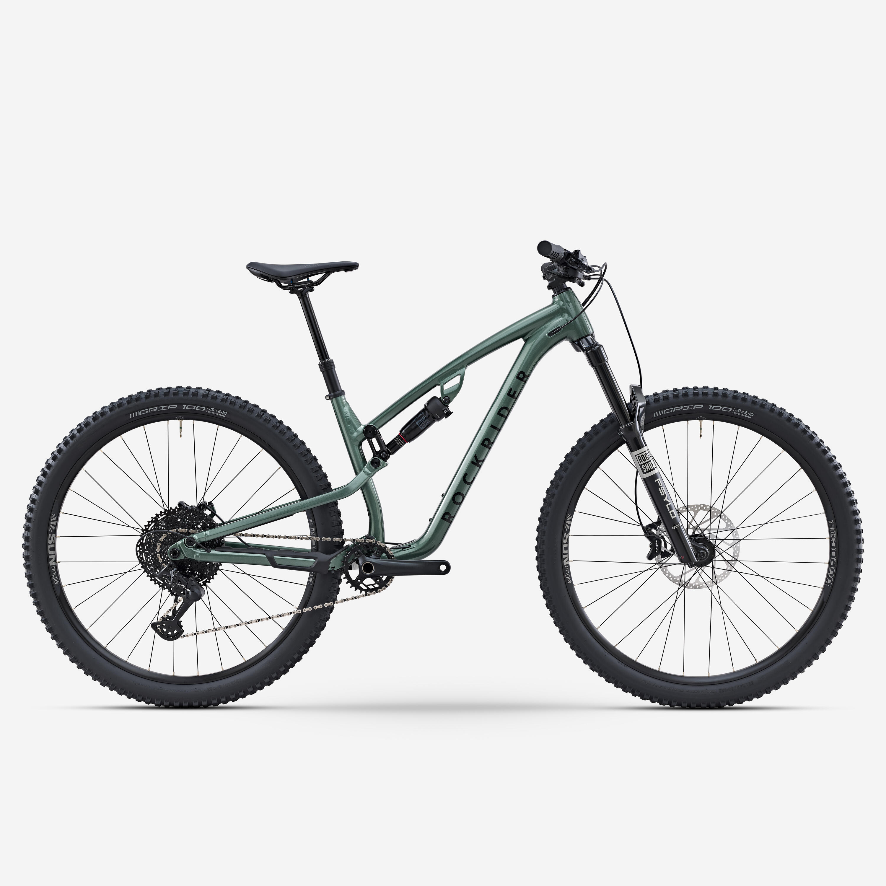 ROCKRIDER Mountainbike vollgefedert All Mountain Feel 700 S grün 
