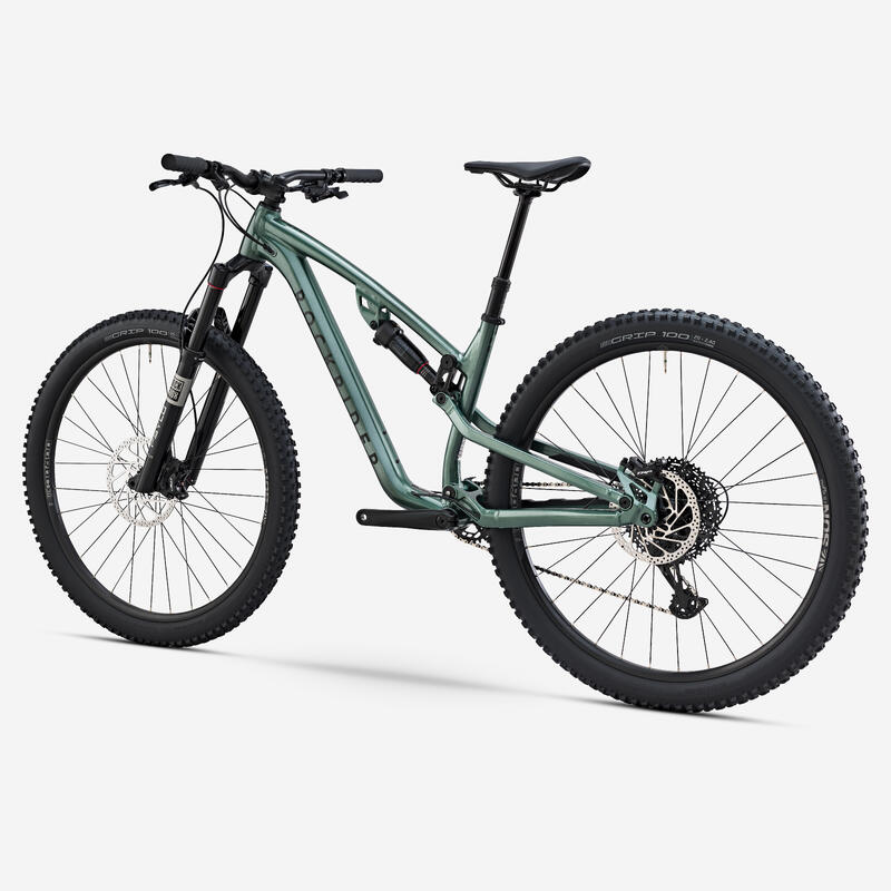 All-mountain mountainbike full suspension Feel 700 S groen