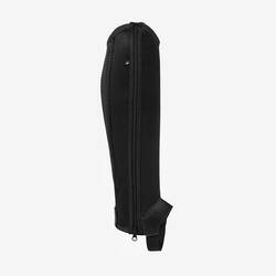 Adult Horse Riding Mesh Half Chaps 100 - Black