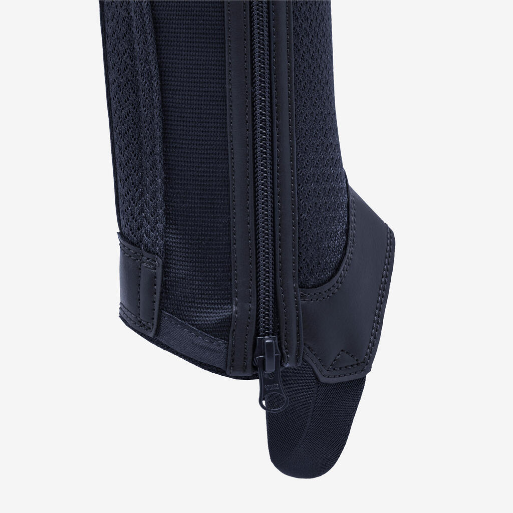 Detské jazdecké minichapsy Mesh 100 tmavomodré