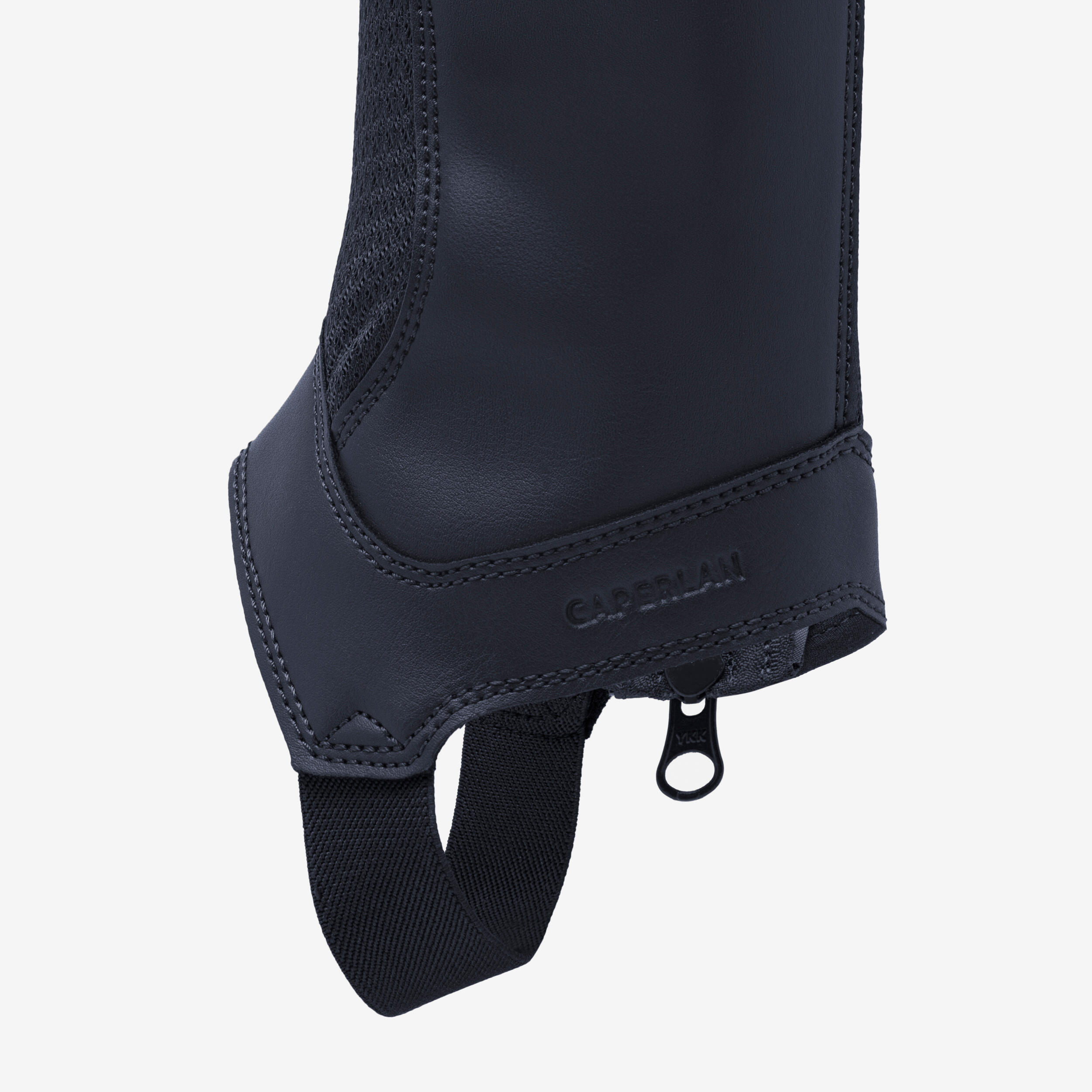 Kids' Horse Riding Mesh Half Chaps - 100 Navy - FOUGANZA