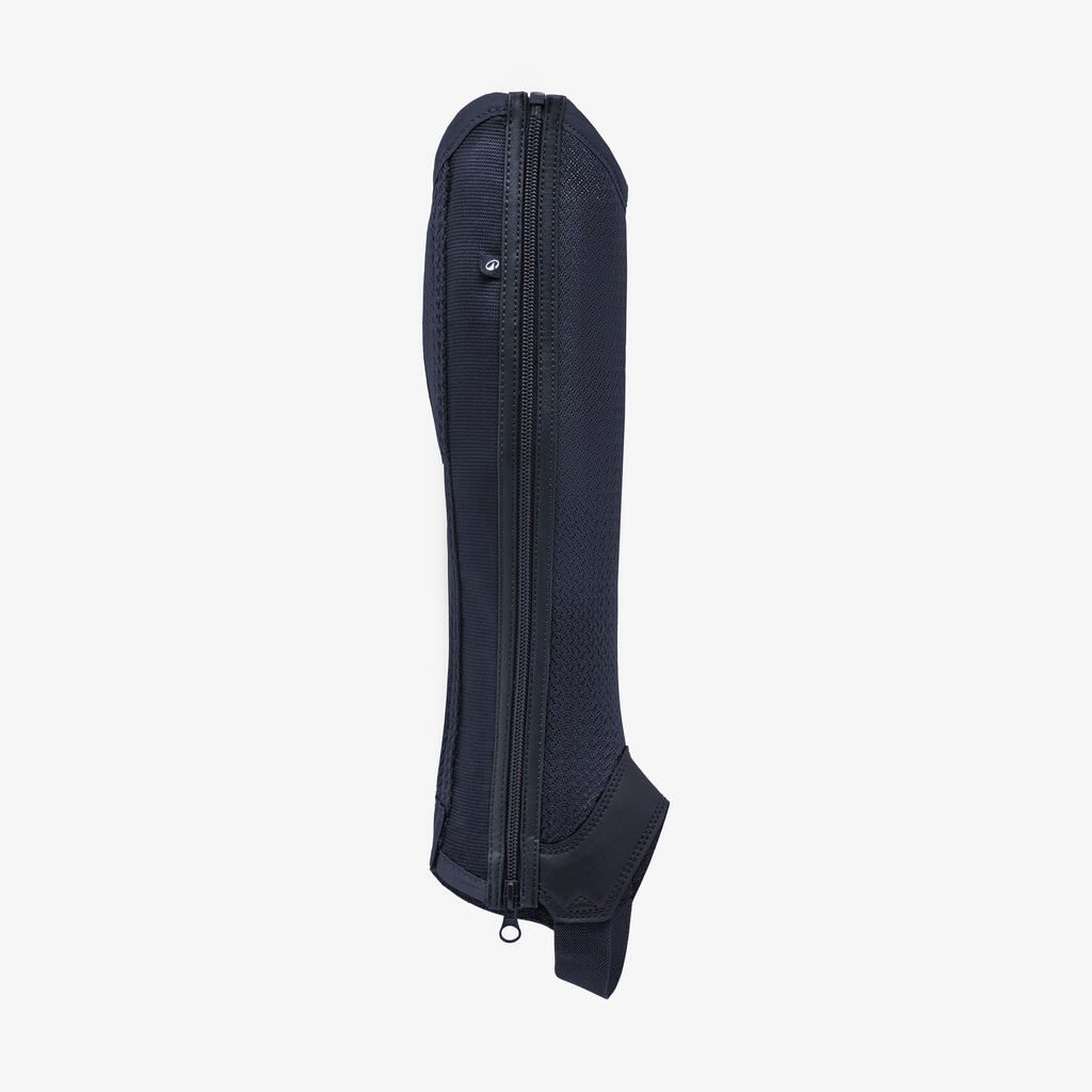 Detské jazdecké minichapsy Mesh 100 tmavomodré