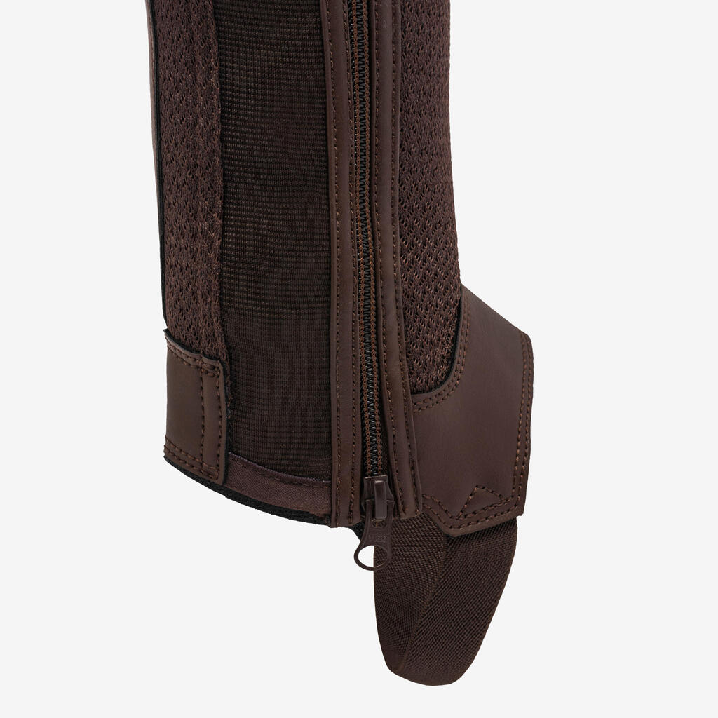 Mini-chaps équitation mesh Adulte - 100 noires