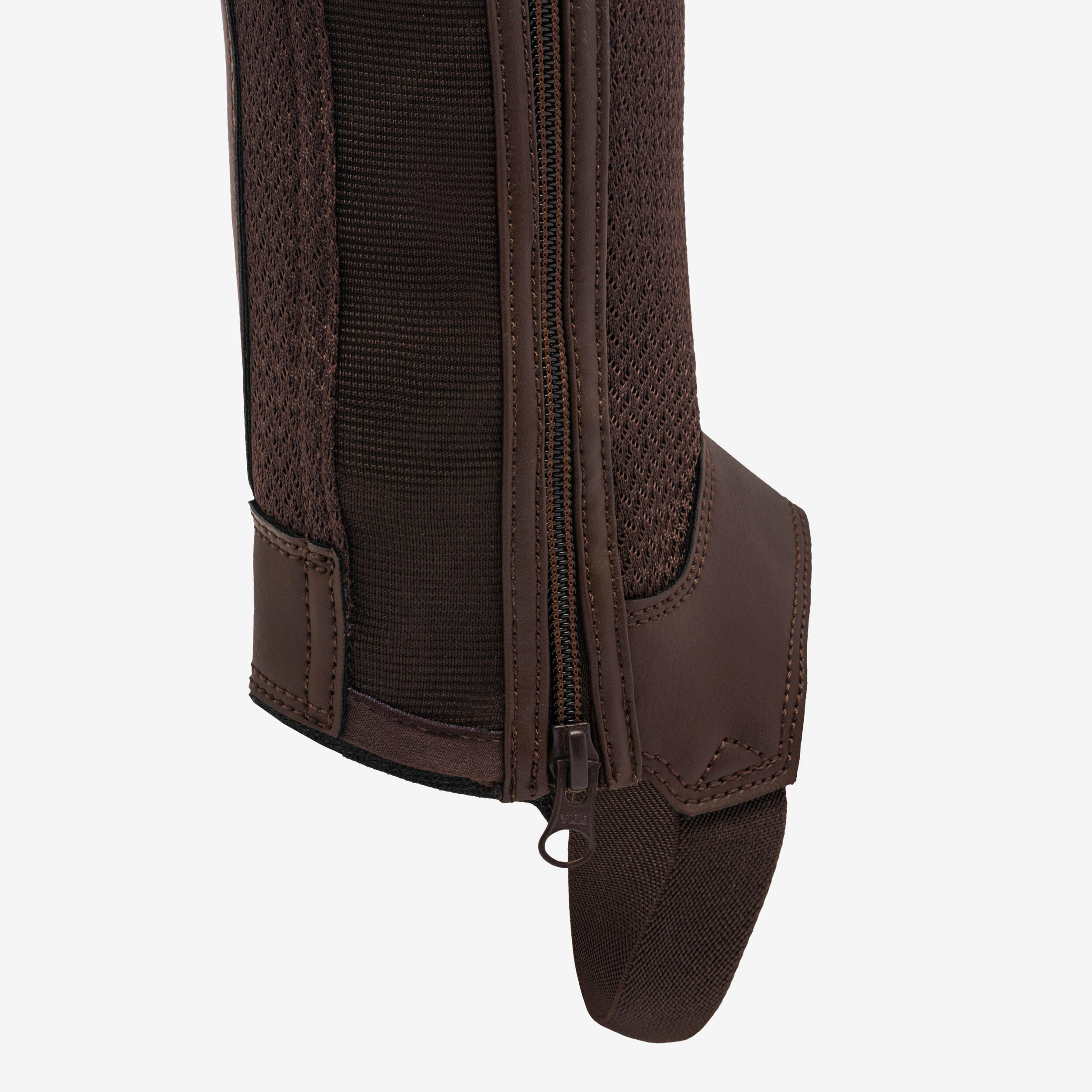 Mini-chaps d'équitation en mesh - 100 marron - FOUGANZA