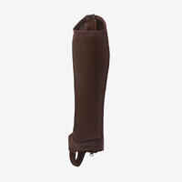 100 Mesh Adult Horse Riding Half-Chaps - Brown