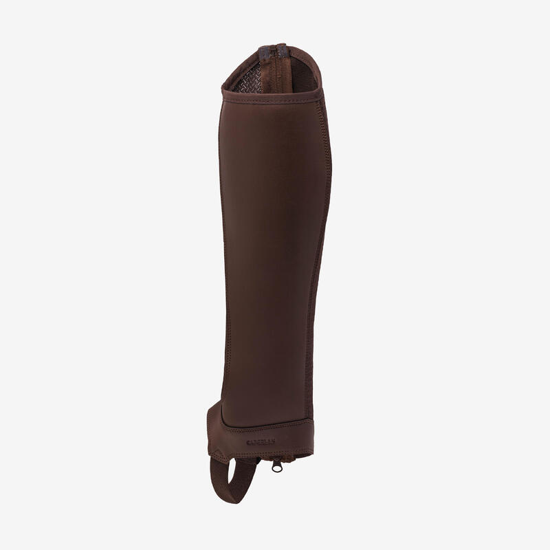 Jambiere 100 echitație mesh Maro Adulți
