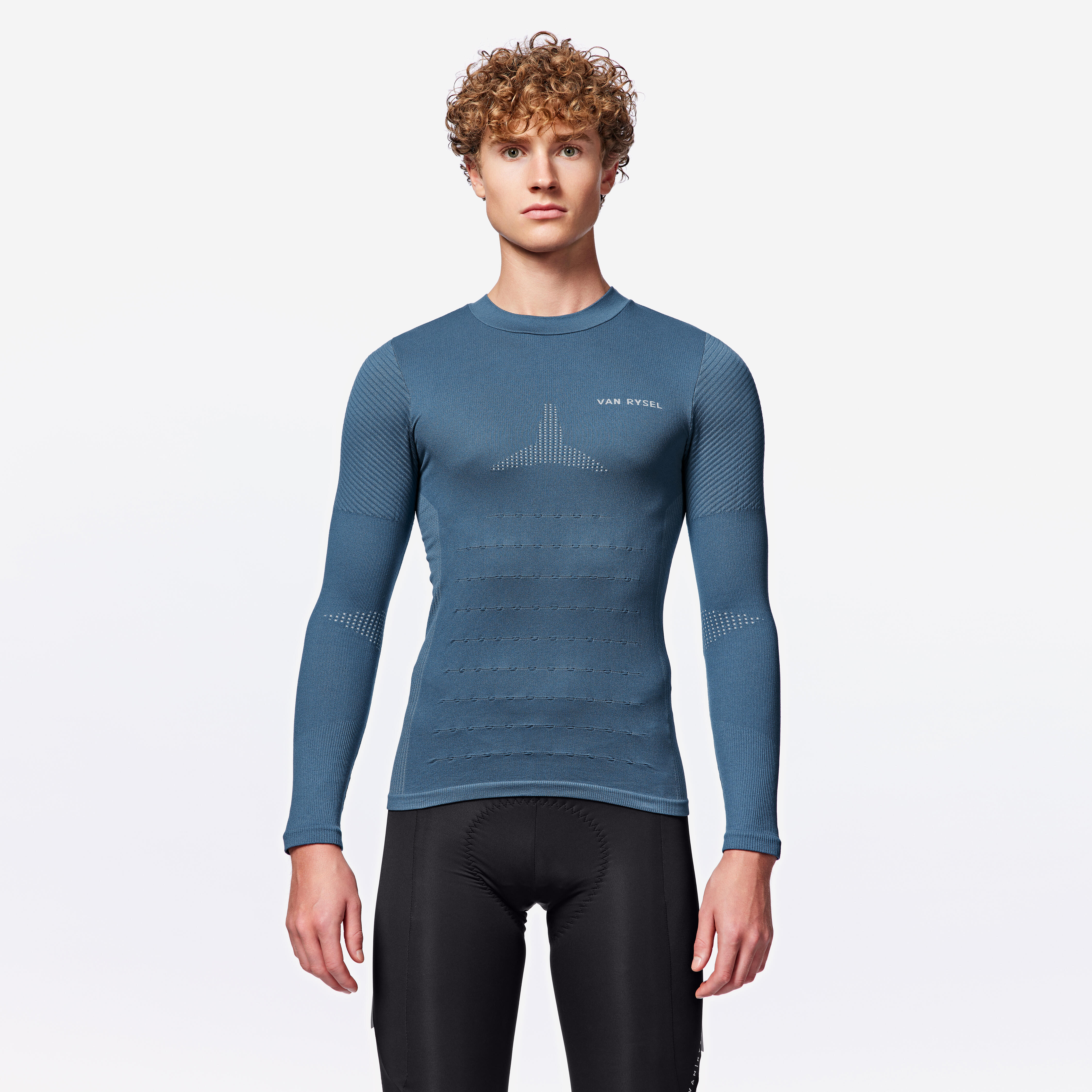 Long-sleeved cycling undergarment racer 2 blue