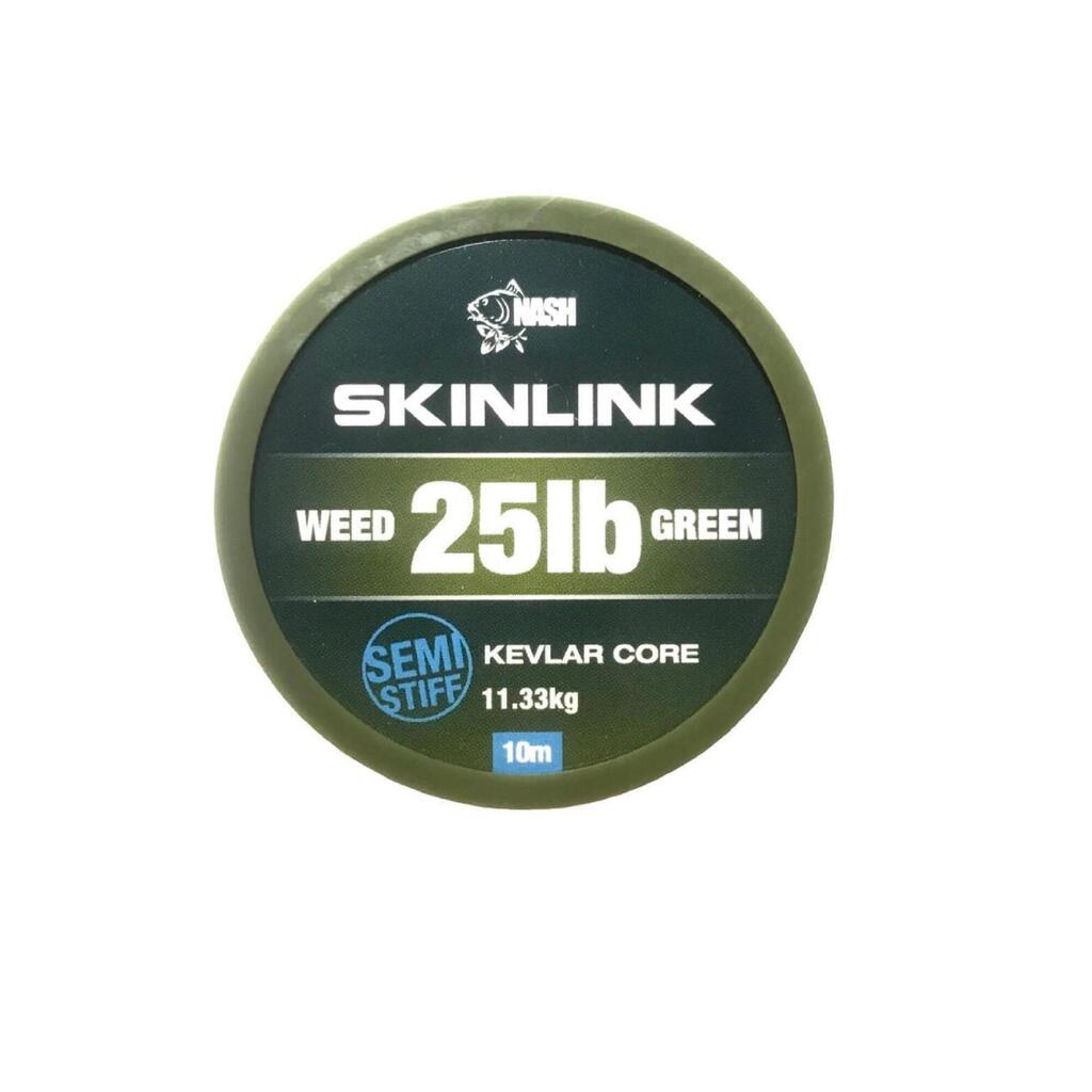 Obložena poltoga pletena vrvica za ribolov krapa Skinlink 25 lb 10 m