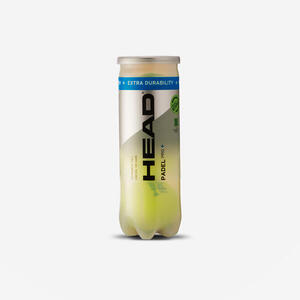 Tubo de 3 pelotas de pádel presurizadas - Head Padel Pro+