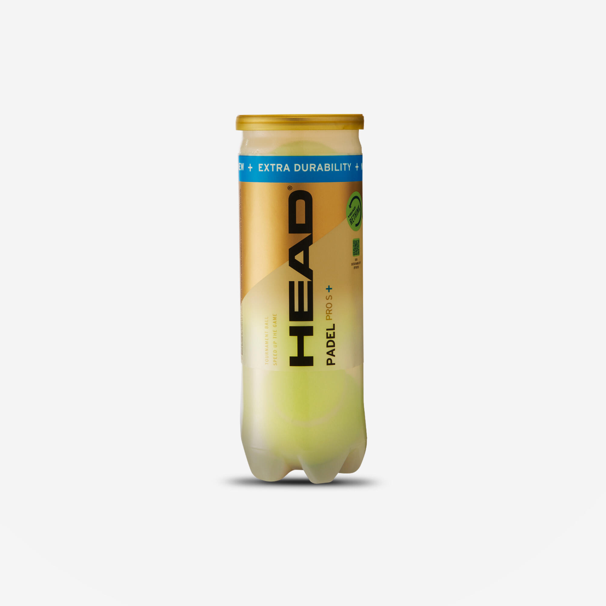 HEAD Padelbälle mit Druck 3er-Dose - Head Padel Pro S+ 